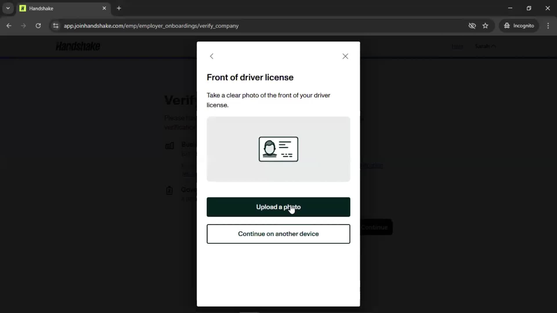 Onboarding screenshot