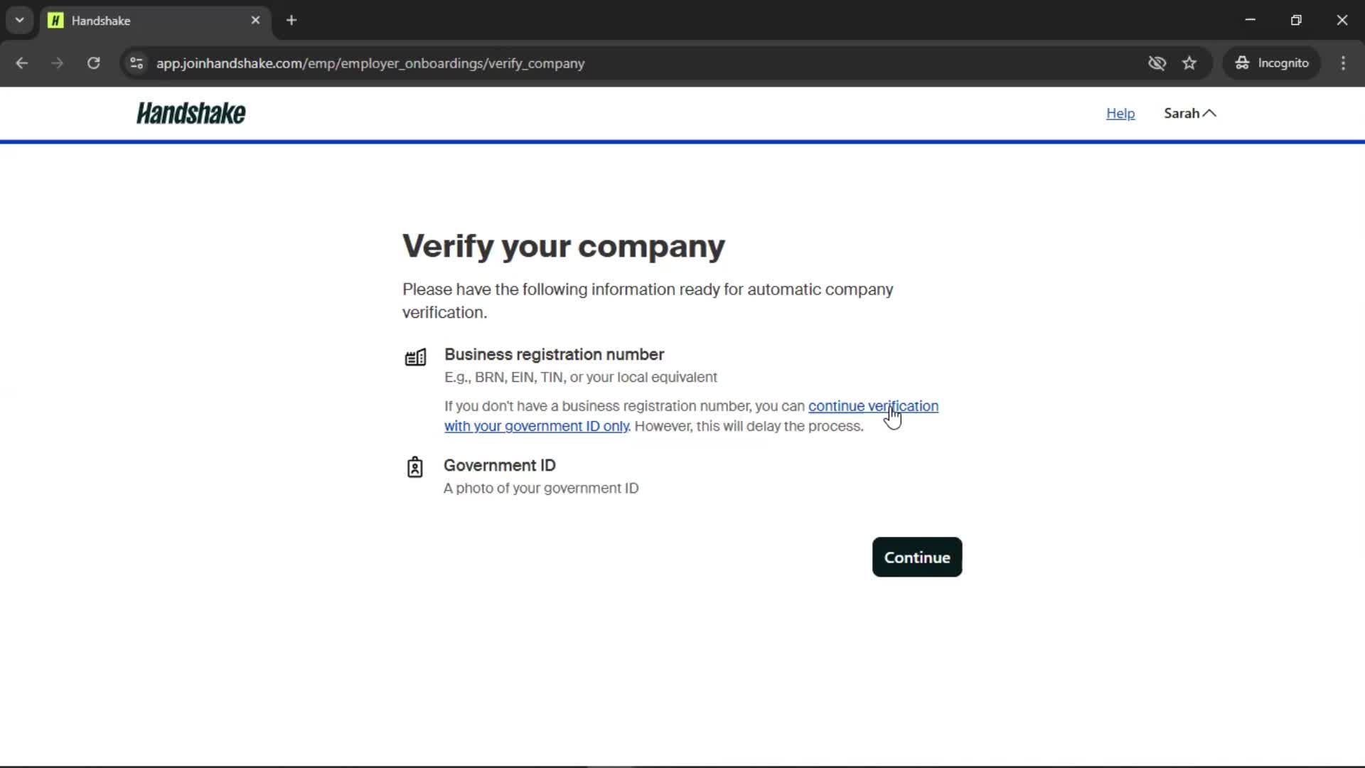 Onboarding screenshot