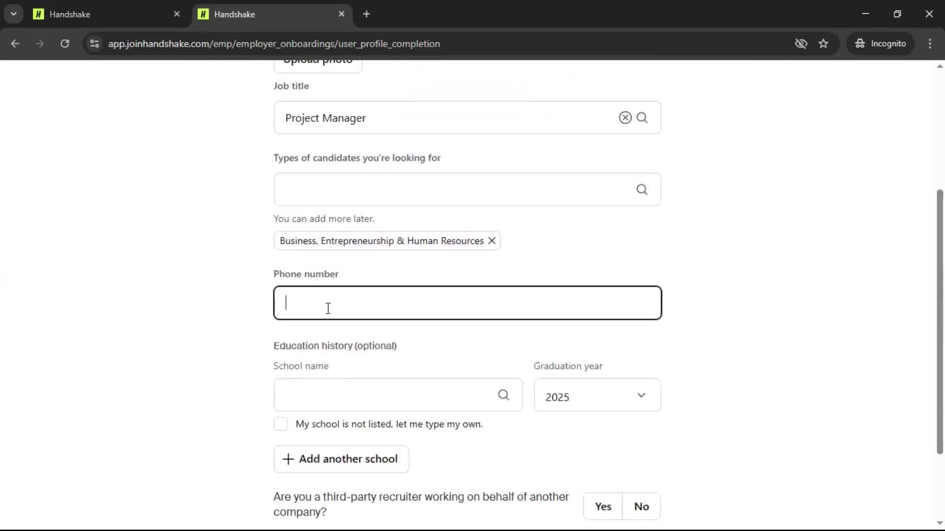 Onboarding screenshot