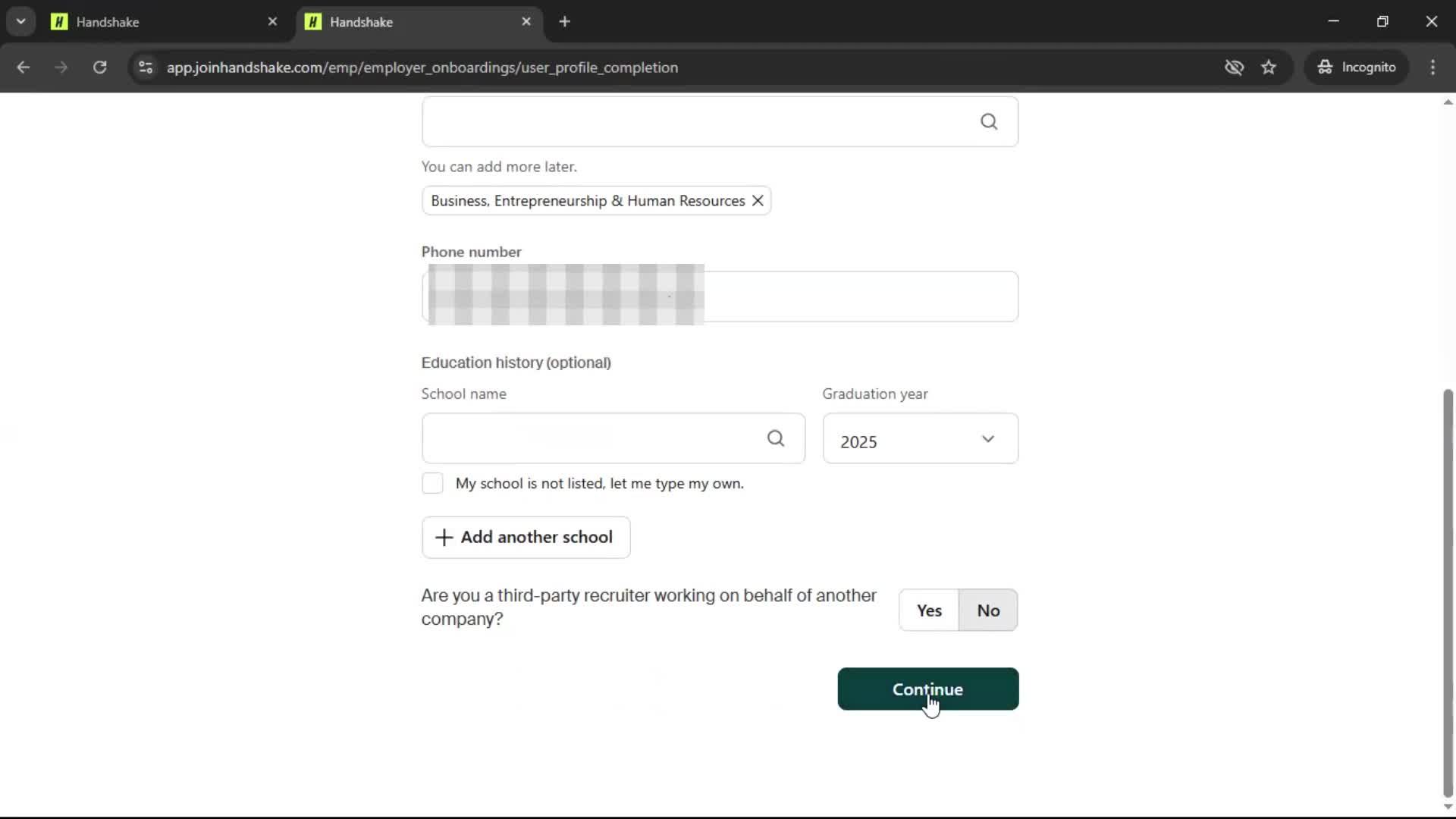 Onboarding screenshot