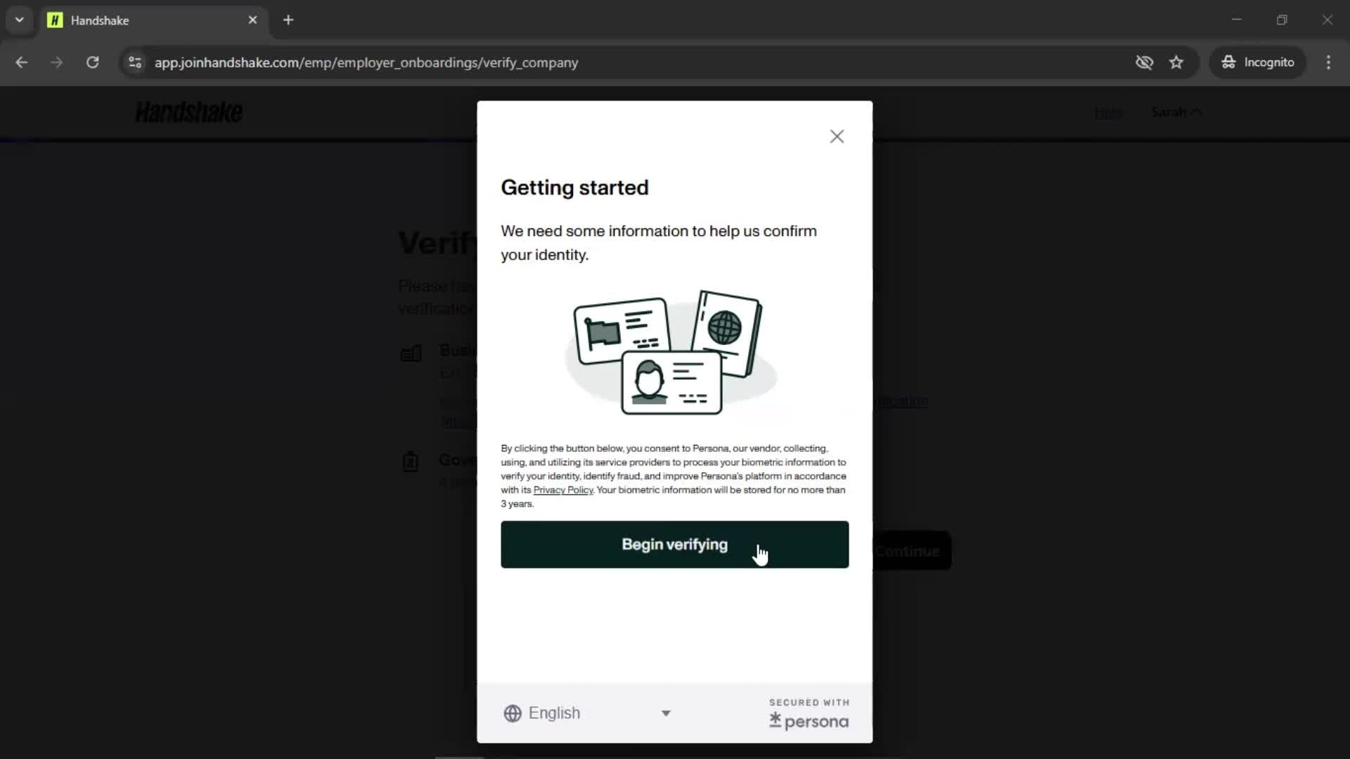 Onboarding screenshot
