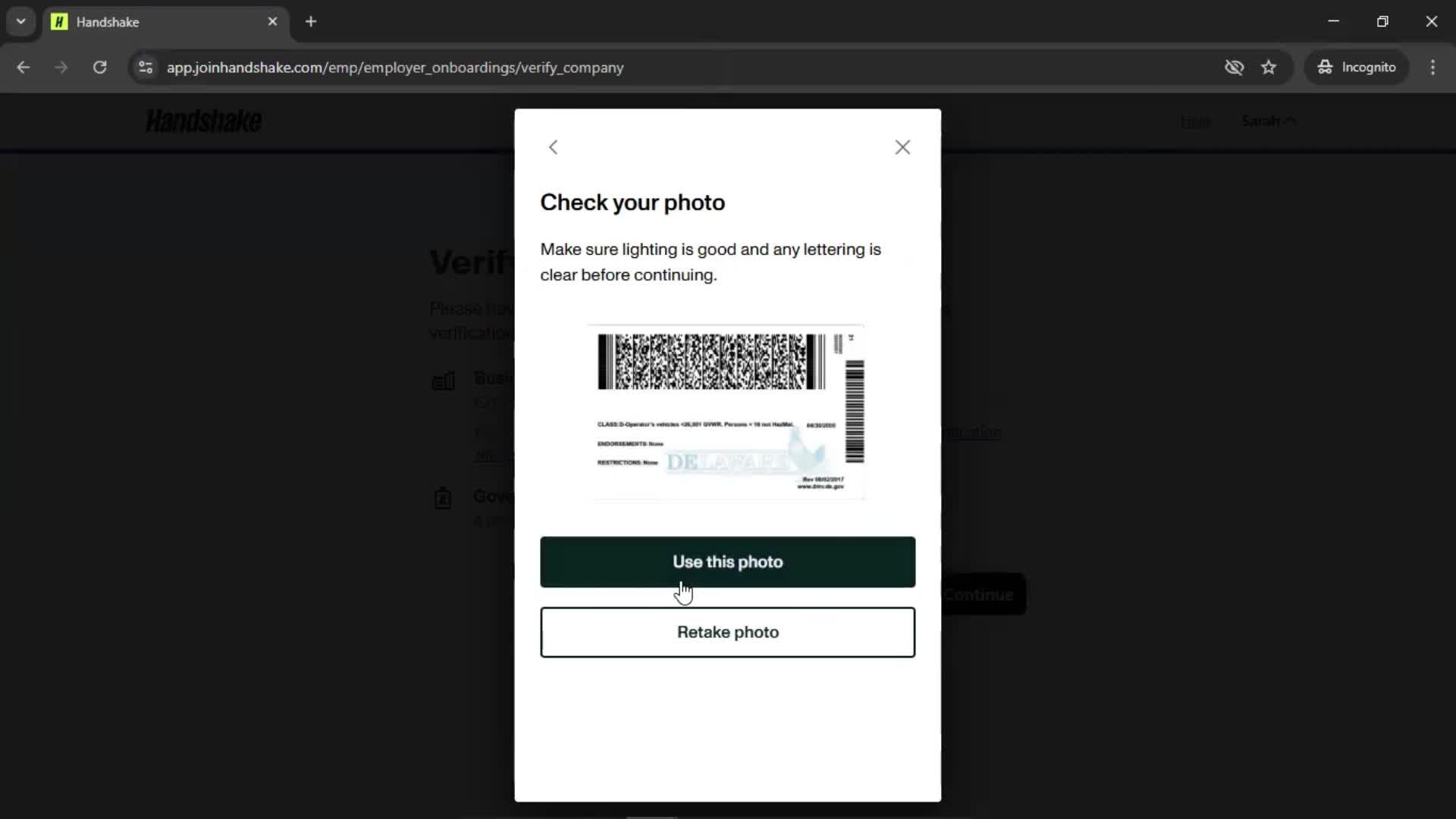Onboarding screenshot