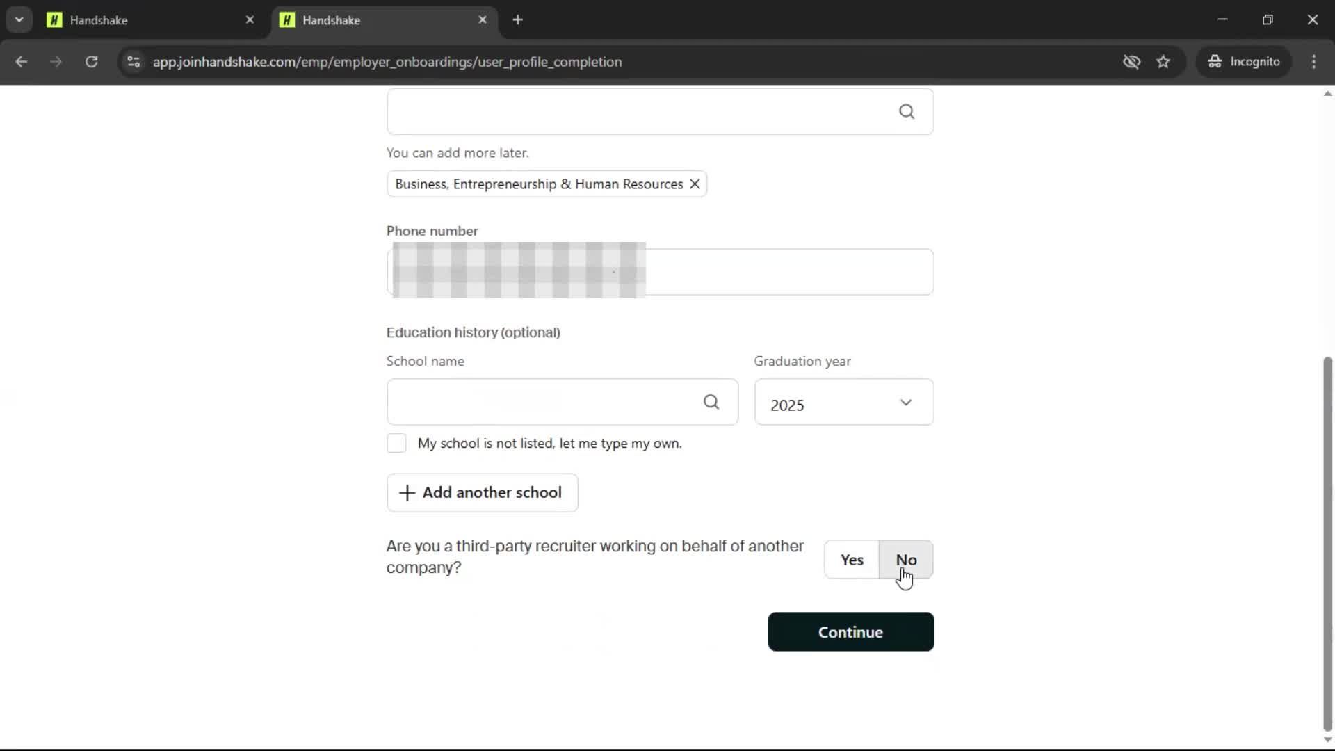 Onboarding screenshot