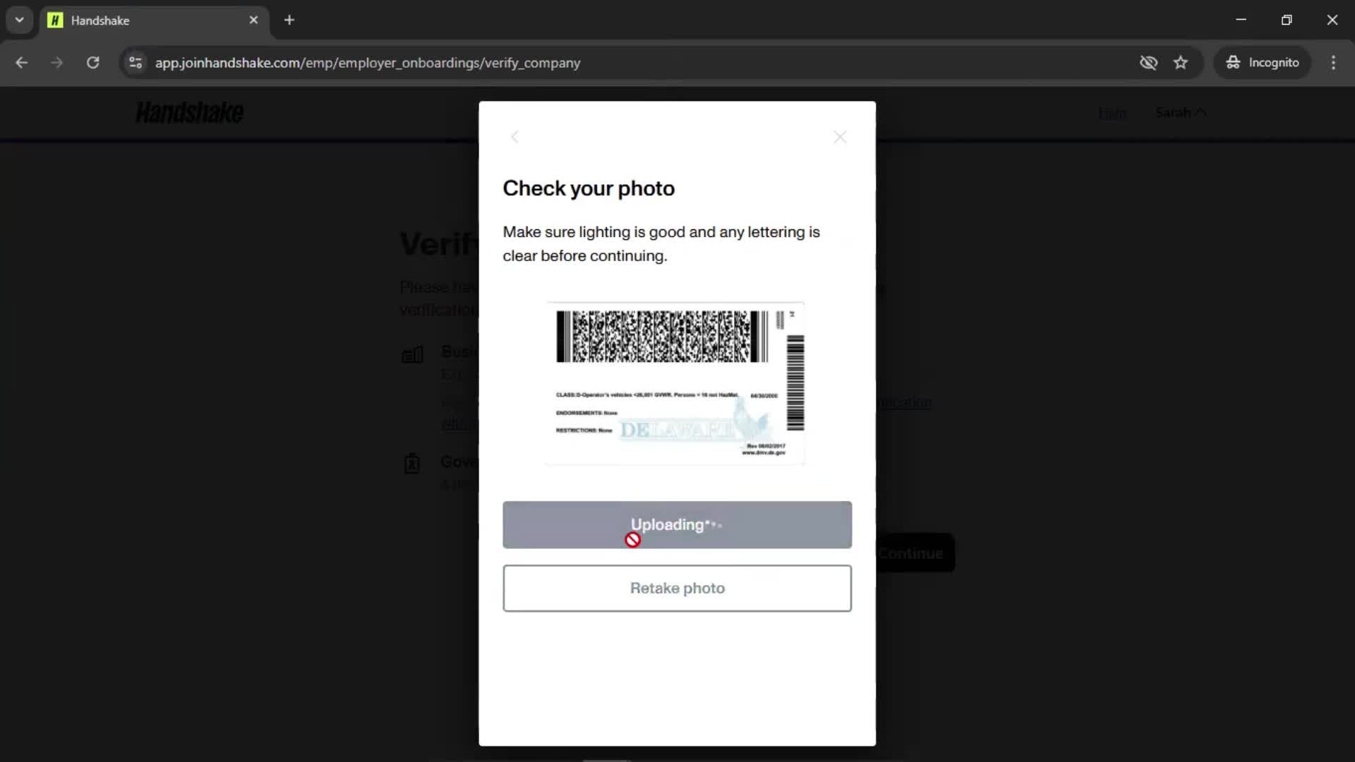 Onboarding screenshot