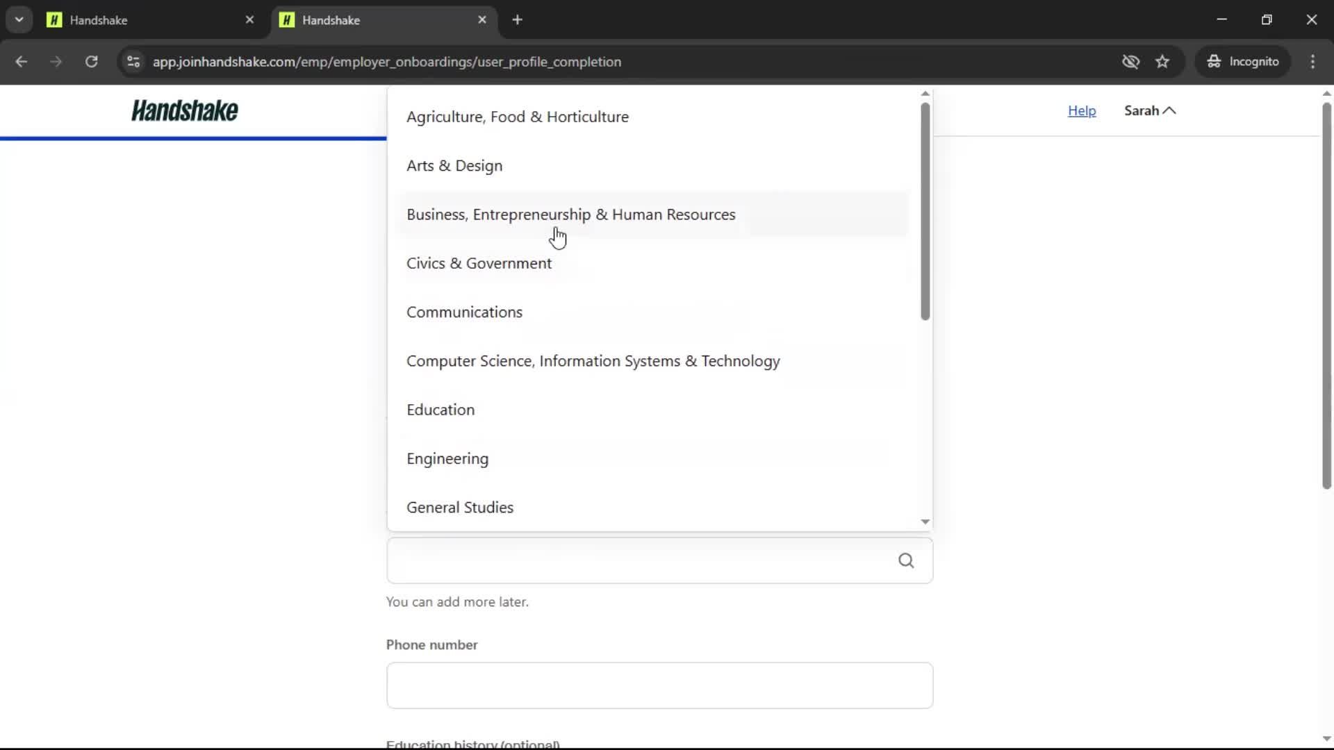Onboarding screenshot