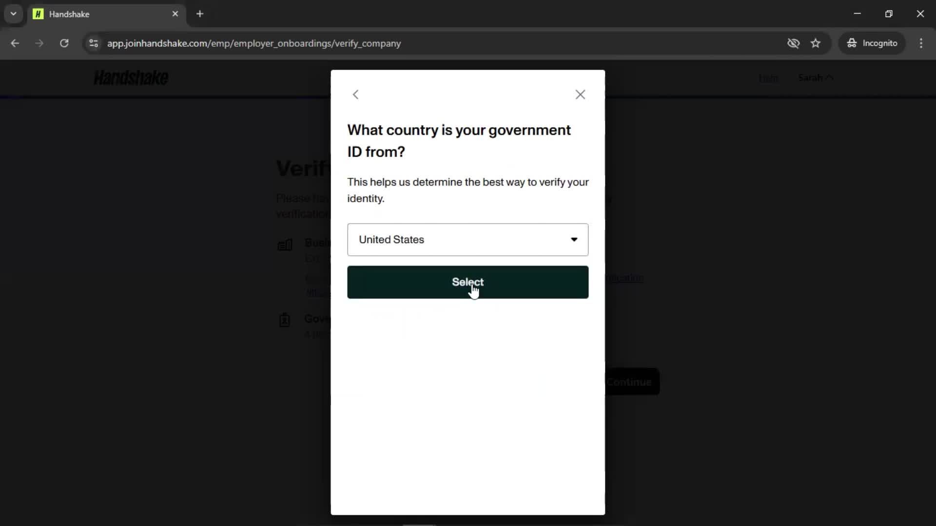 Onboarding screenshot