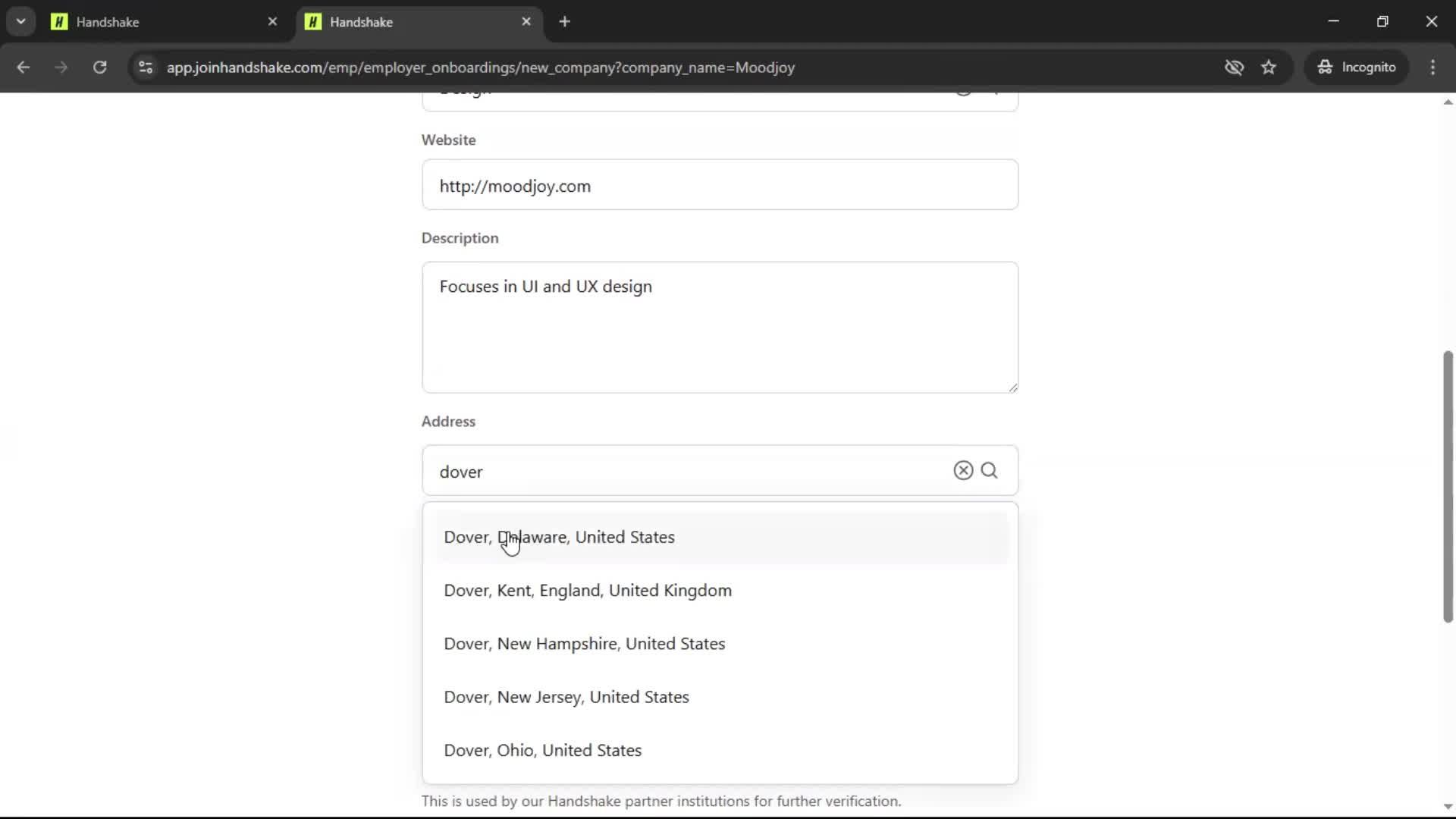 Onboarding screenshot