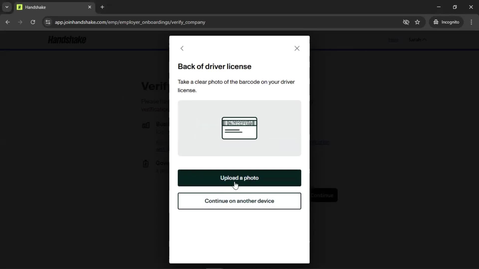 Onboarding screenshot
