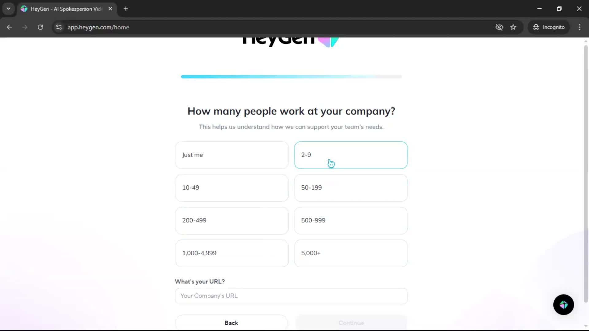 Onboarding screenshot