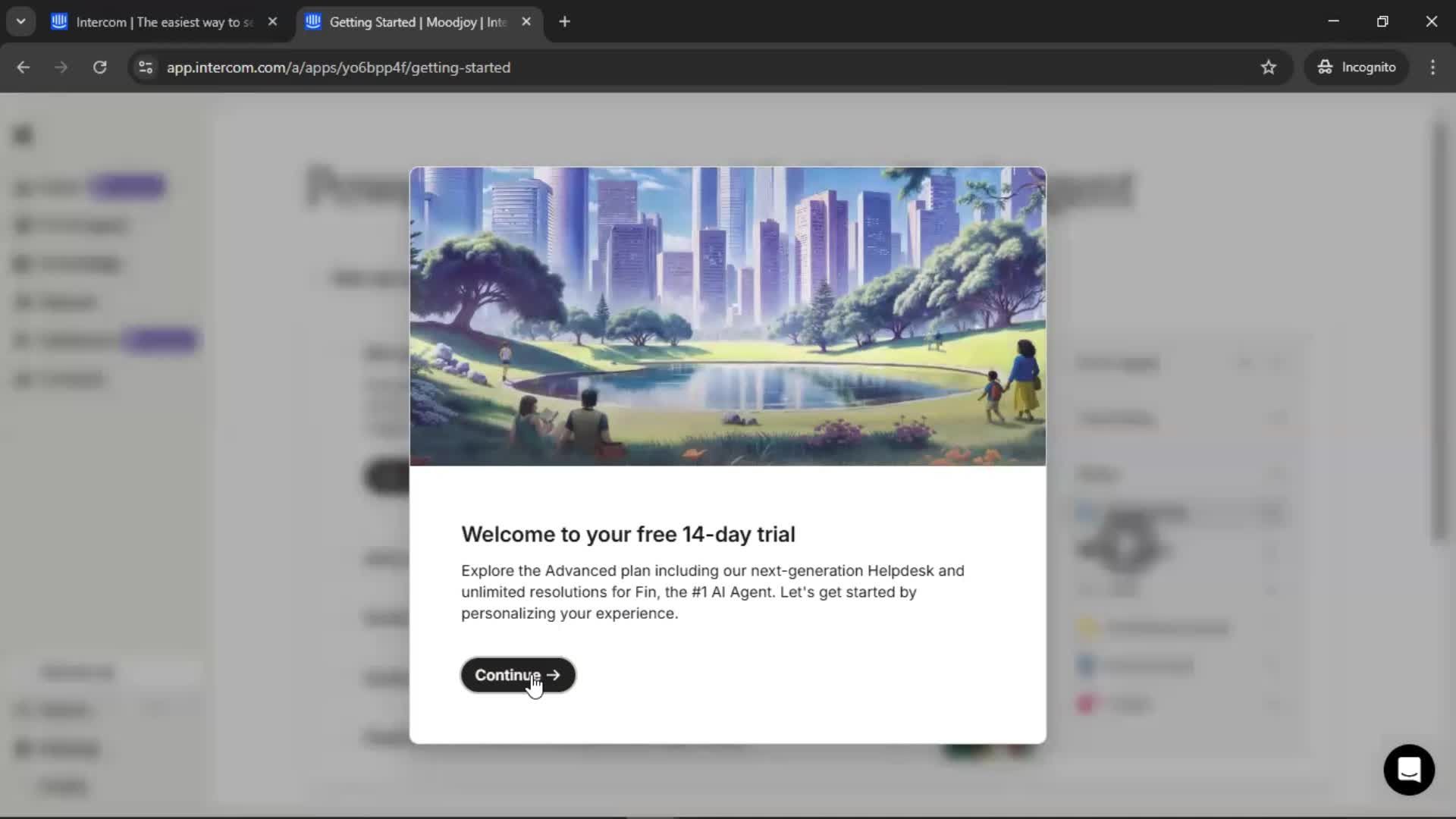 Onboarding screenshot