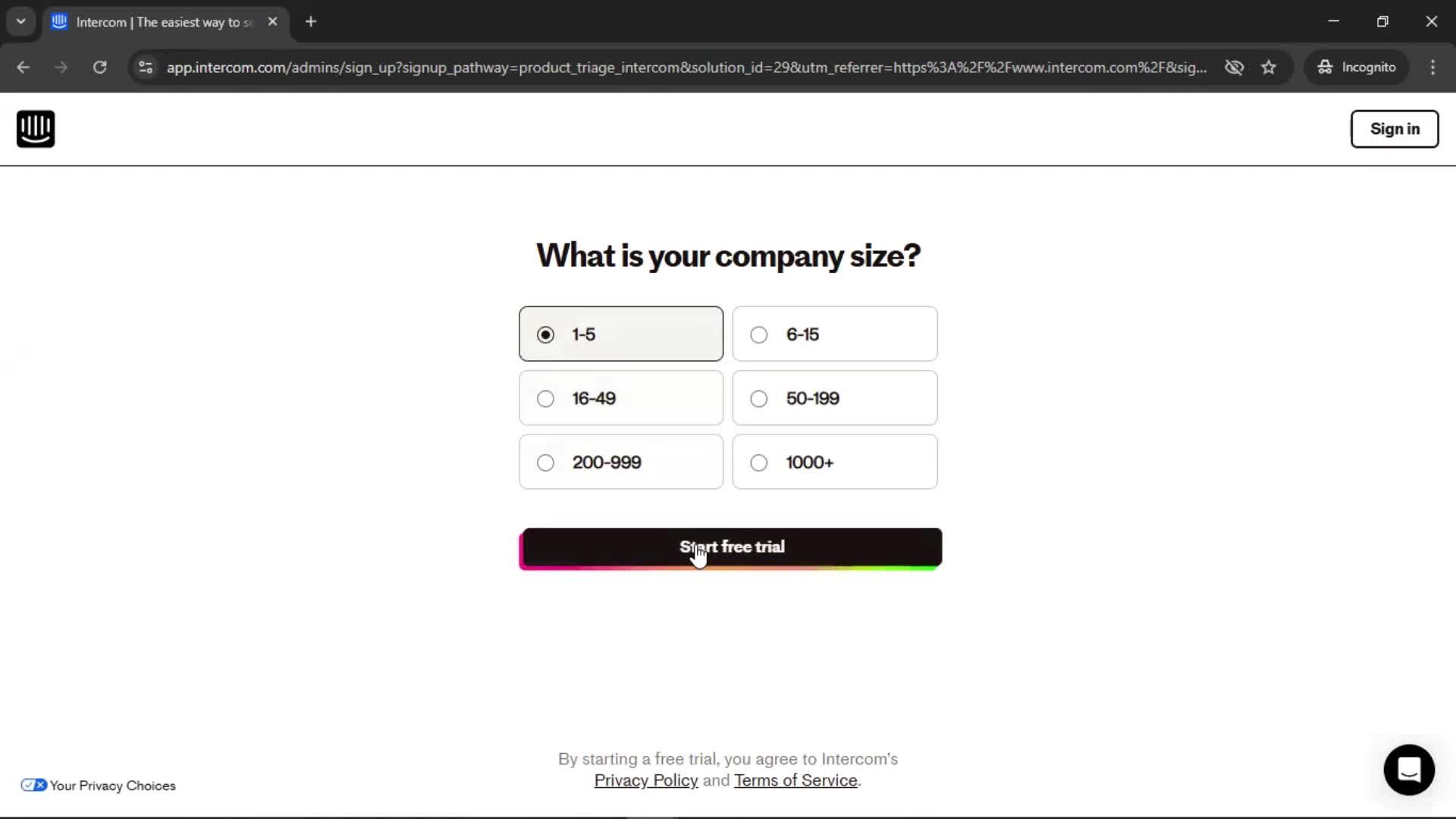Onboarding screenshot