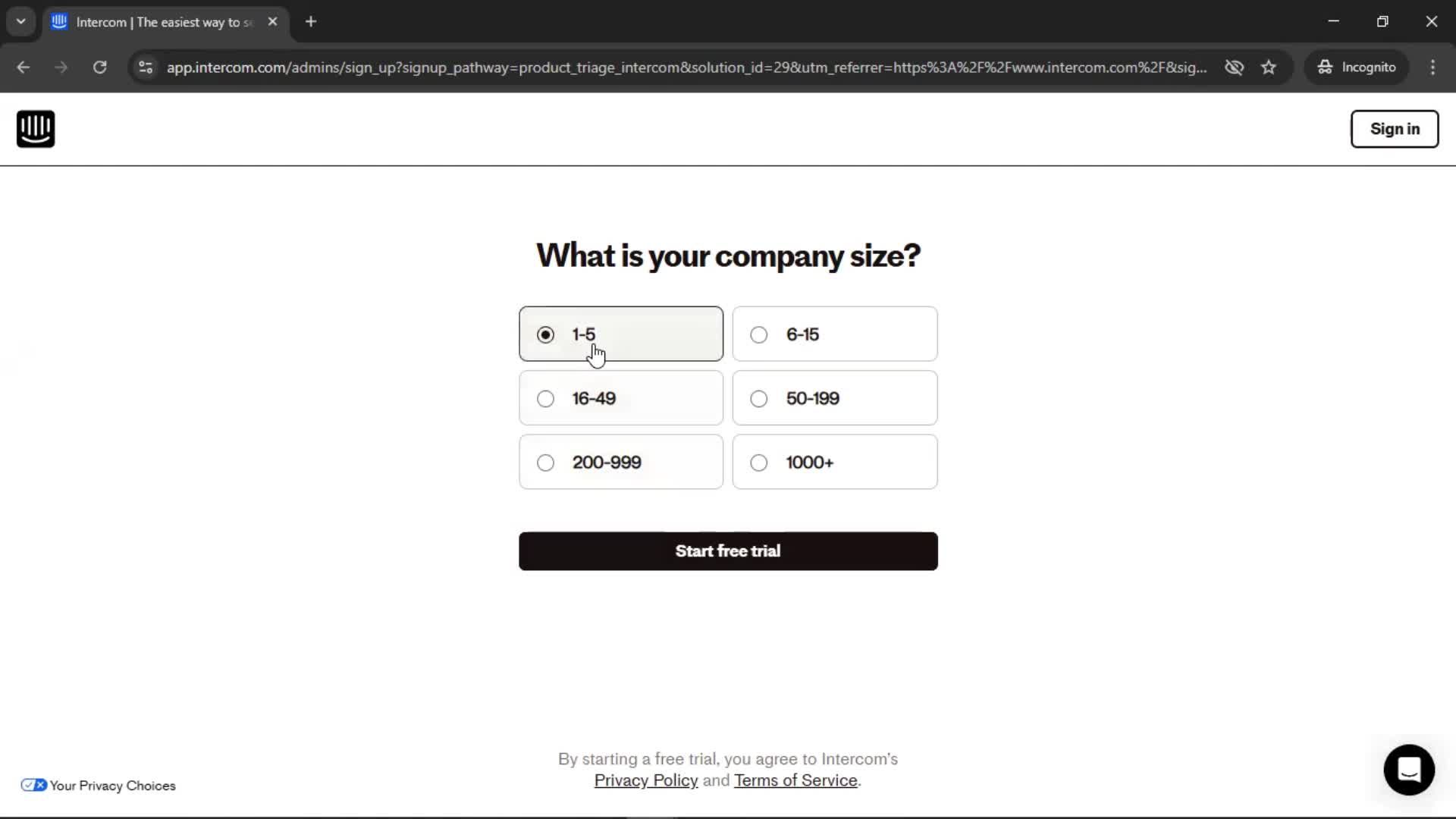 Onboarding screenshot