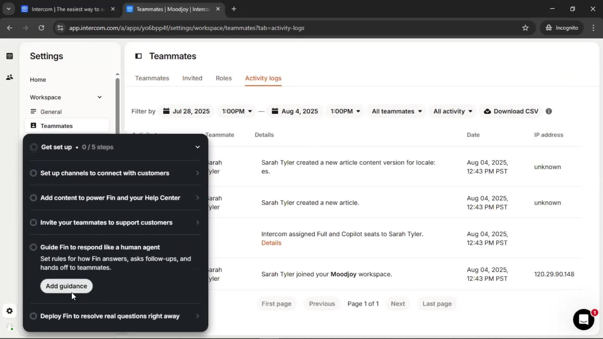 Onboarding screenshot