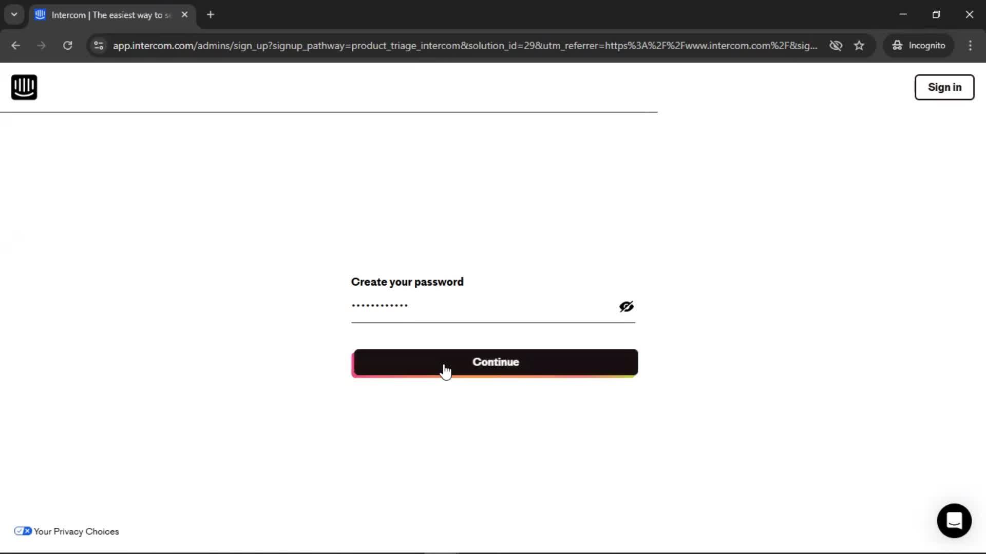 Onboarding screenshot