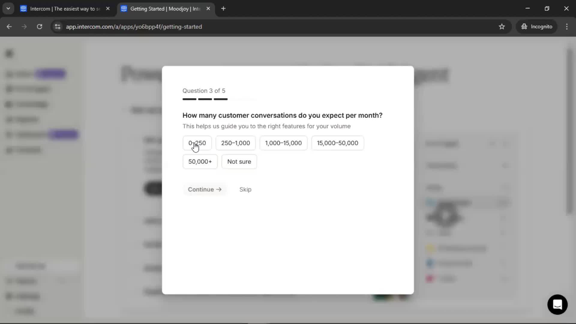 Onboarding screenshot