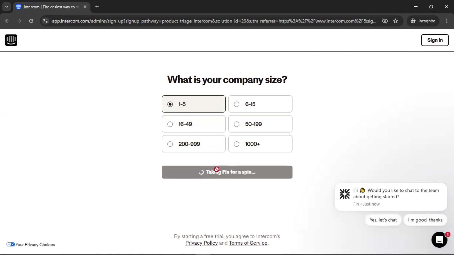 Onboarding screenshot