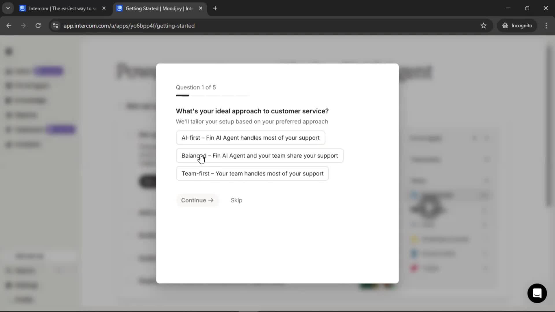 Onboarding screenshot