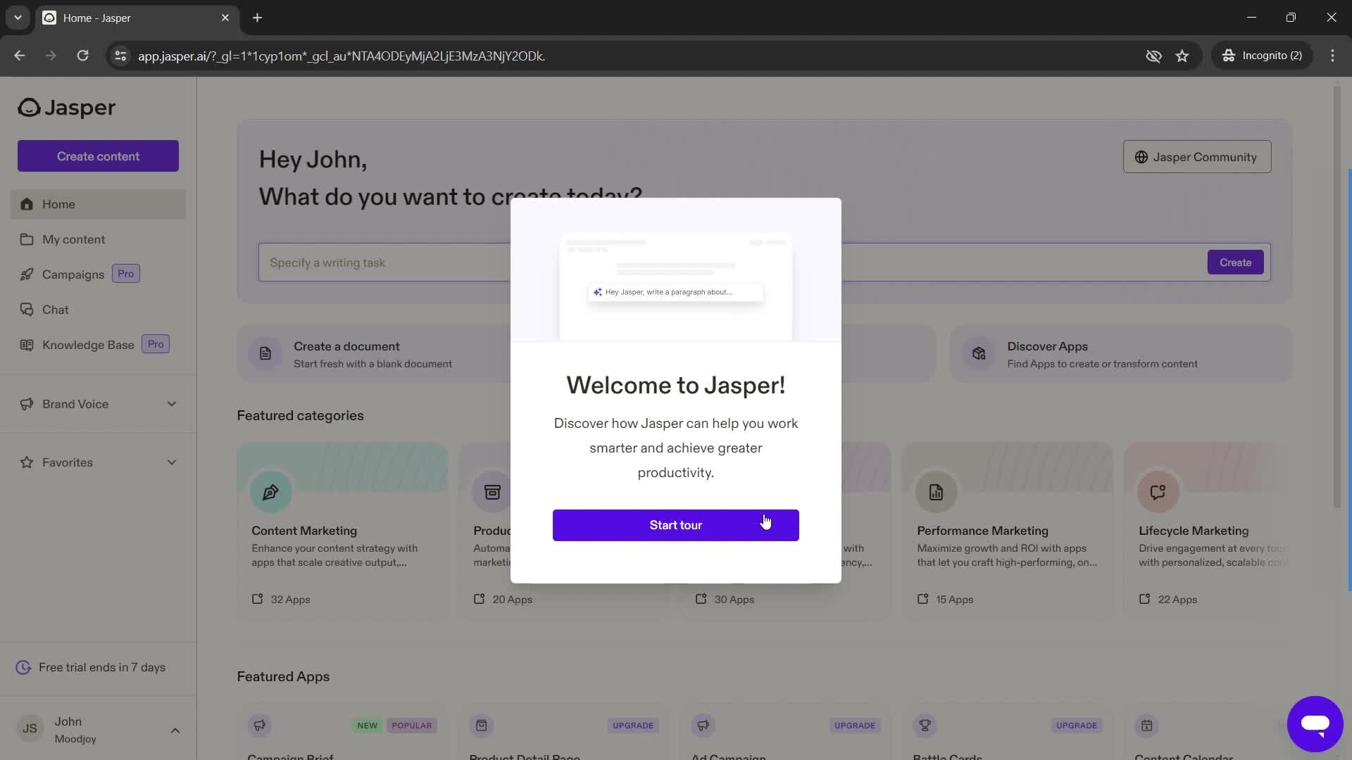 Onboarding screenshot