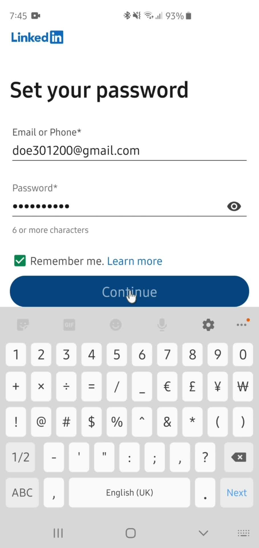 Onboarding screenshot