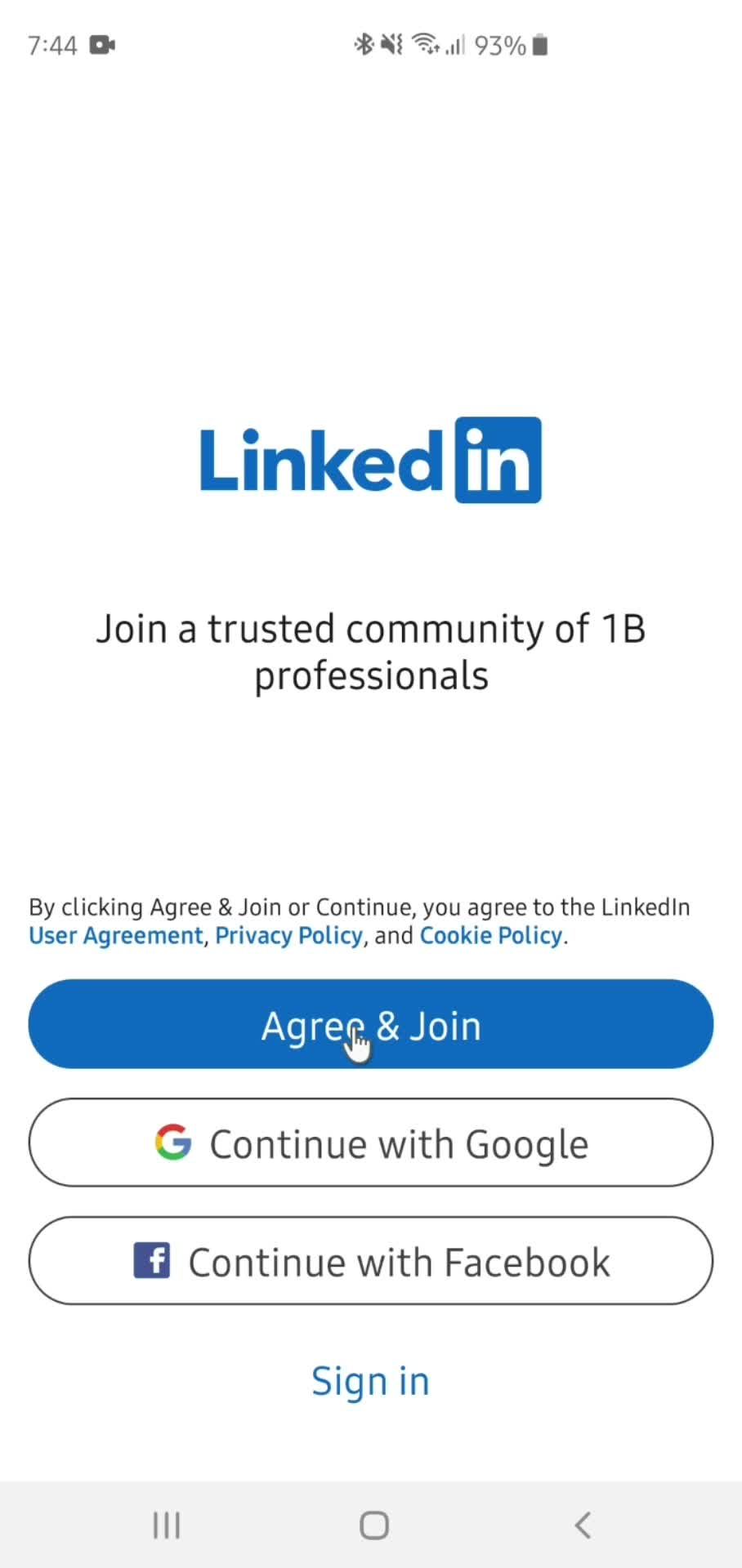 Onboarding screenshot