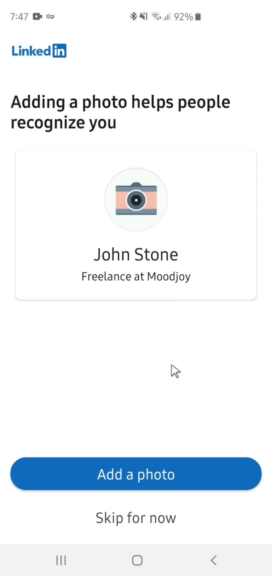Onboarding screenshot