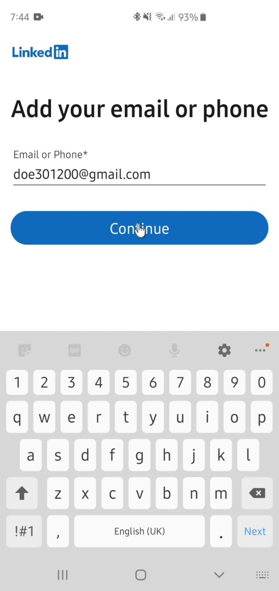 Onboarding screenshot