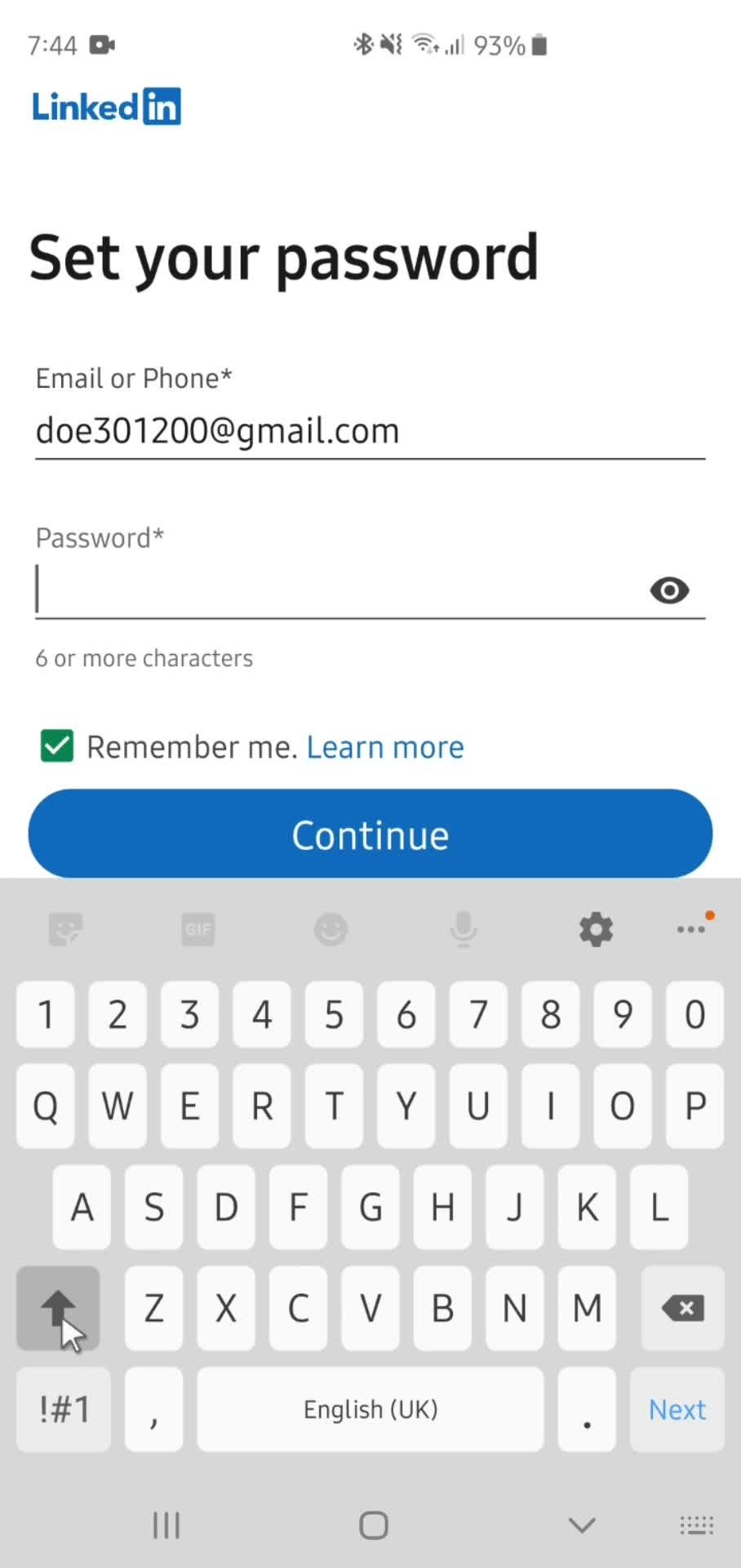 Onboarding screenshot