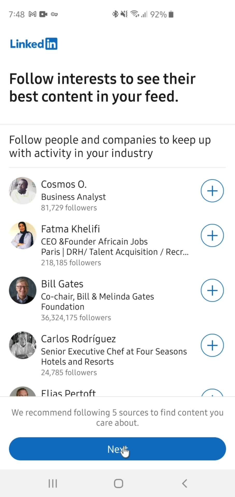 Onboarding screenshot