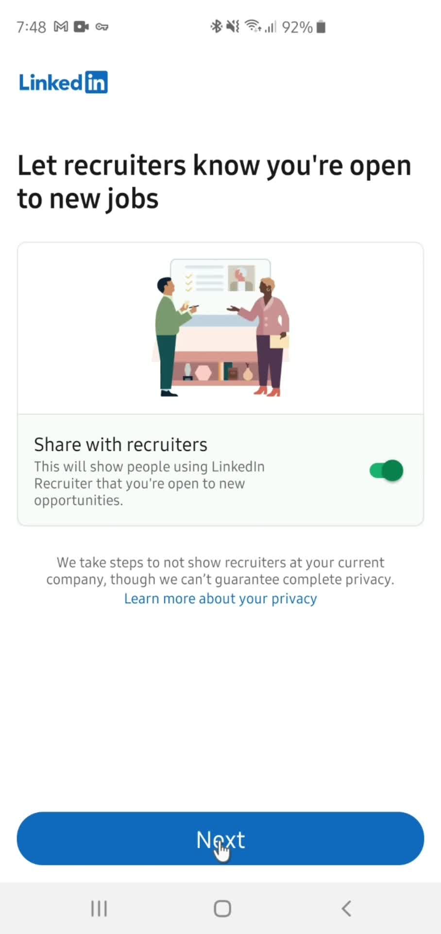 Onboarding screenshot