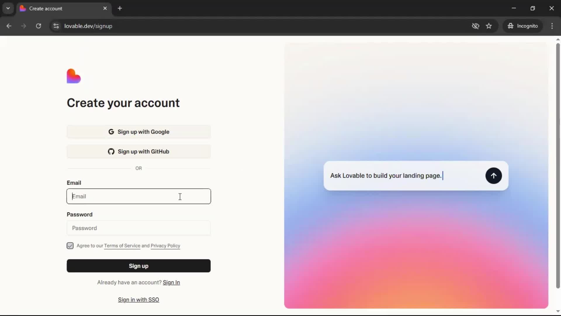 Onboarding screenshot