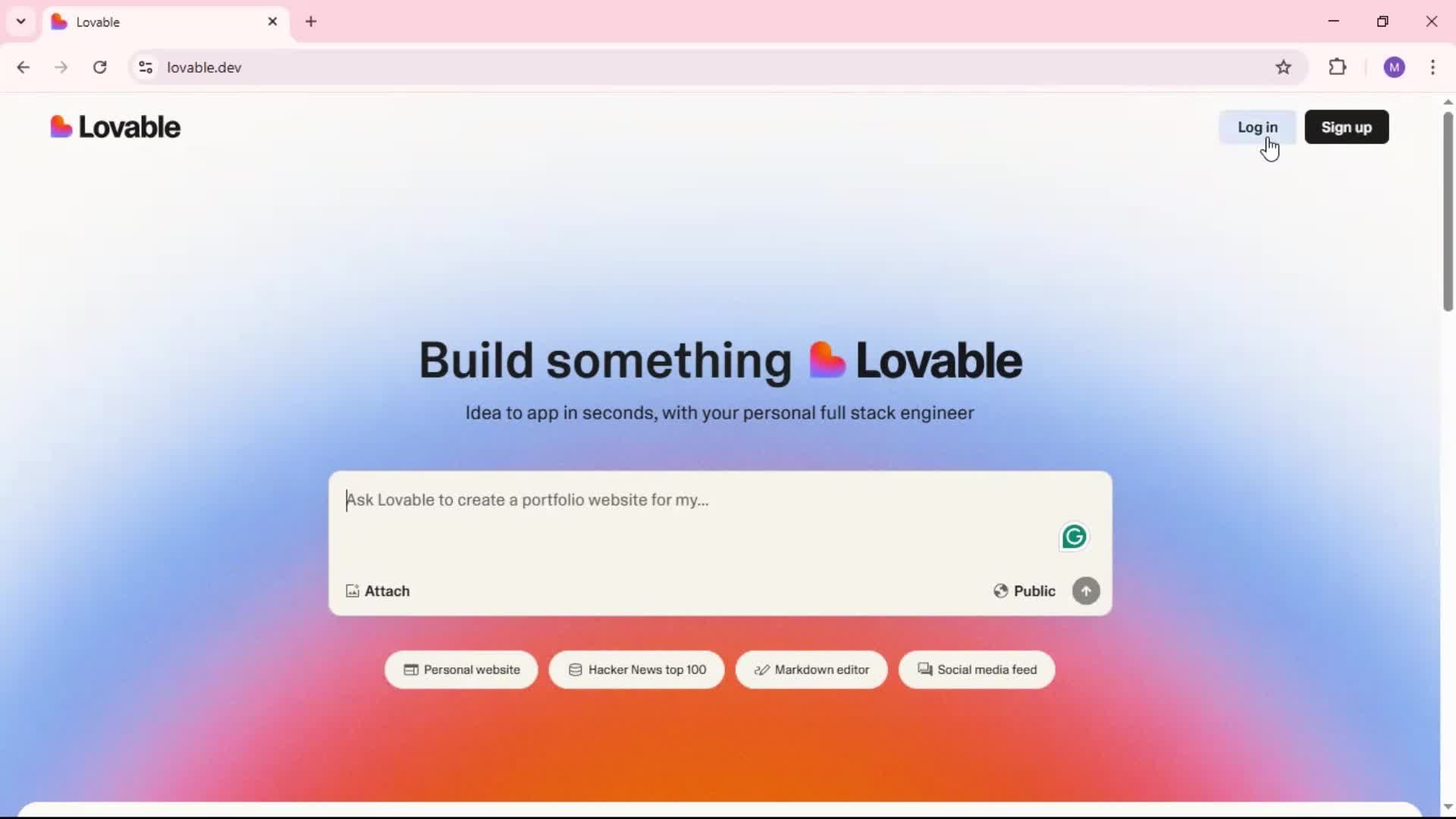 Onboarding screenshot