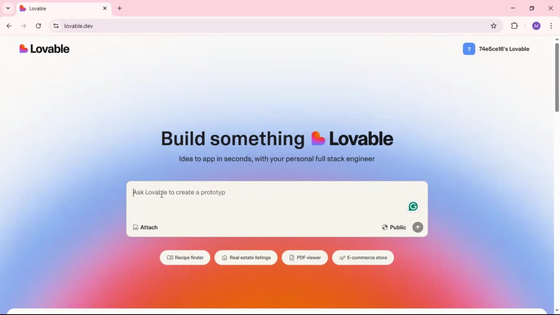 Onboarding screenshot