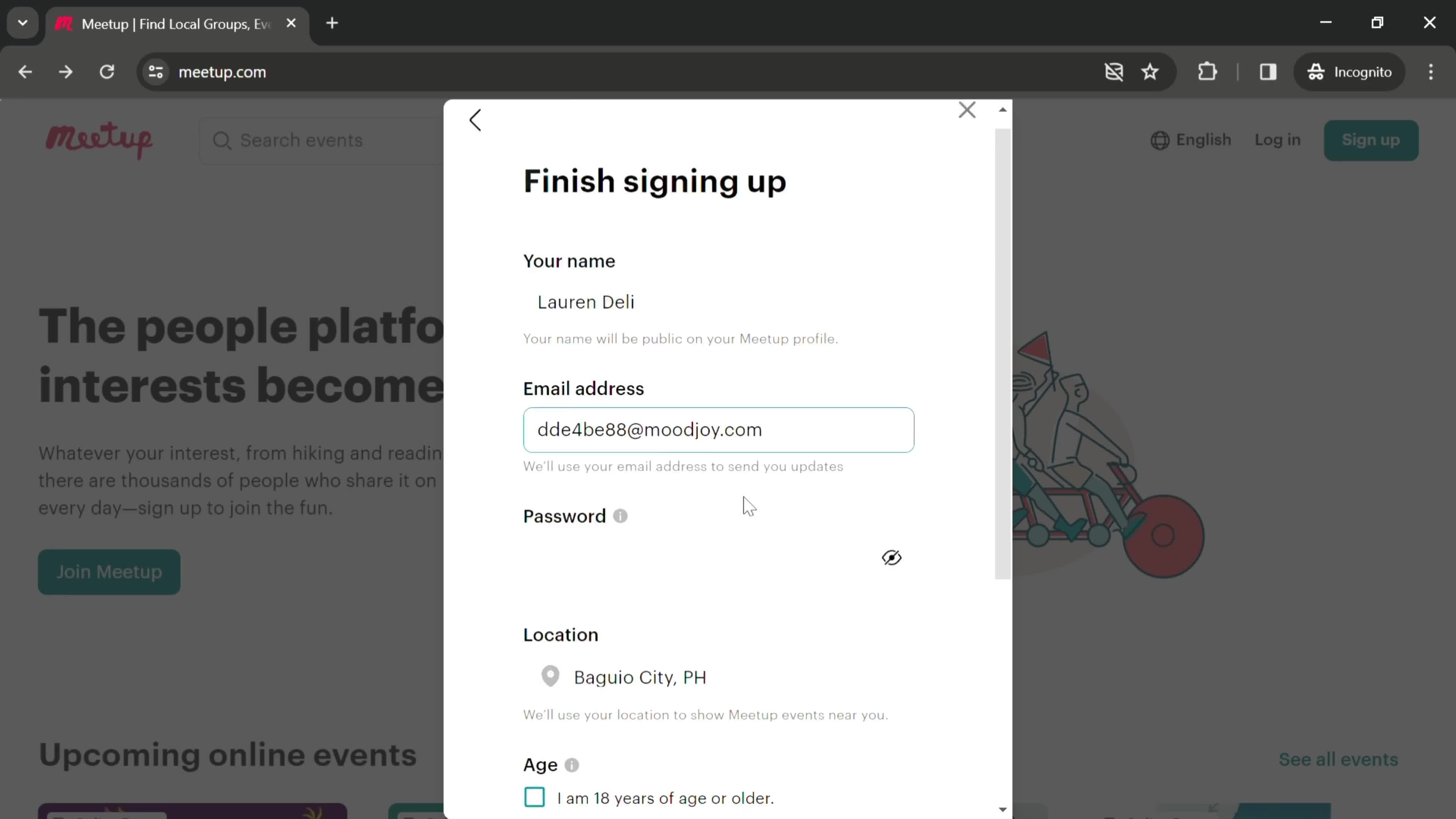 Onboarding screenshot