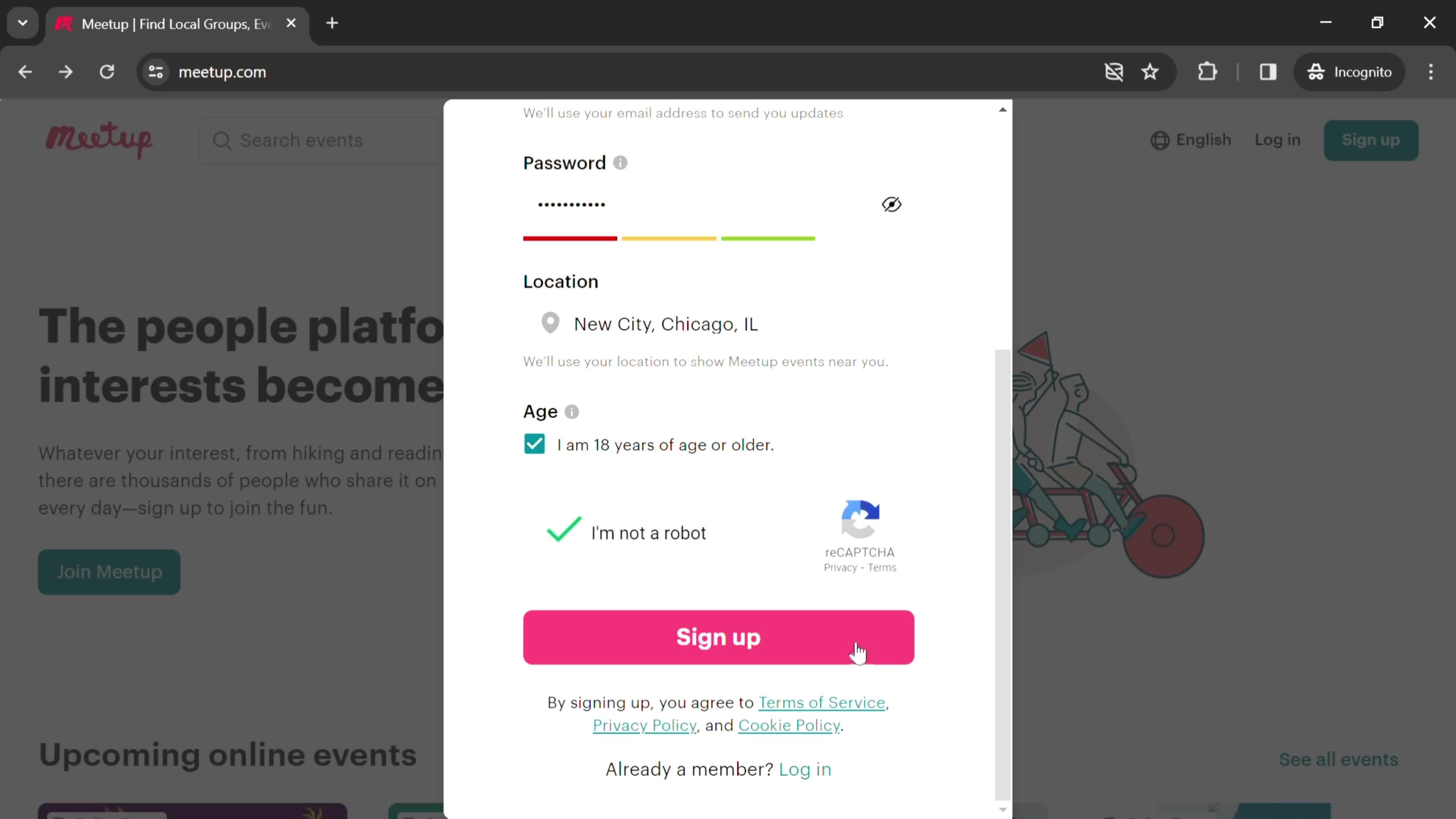 Onboarding screenshot