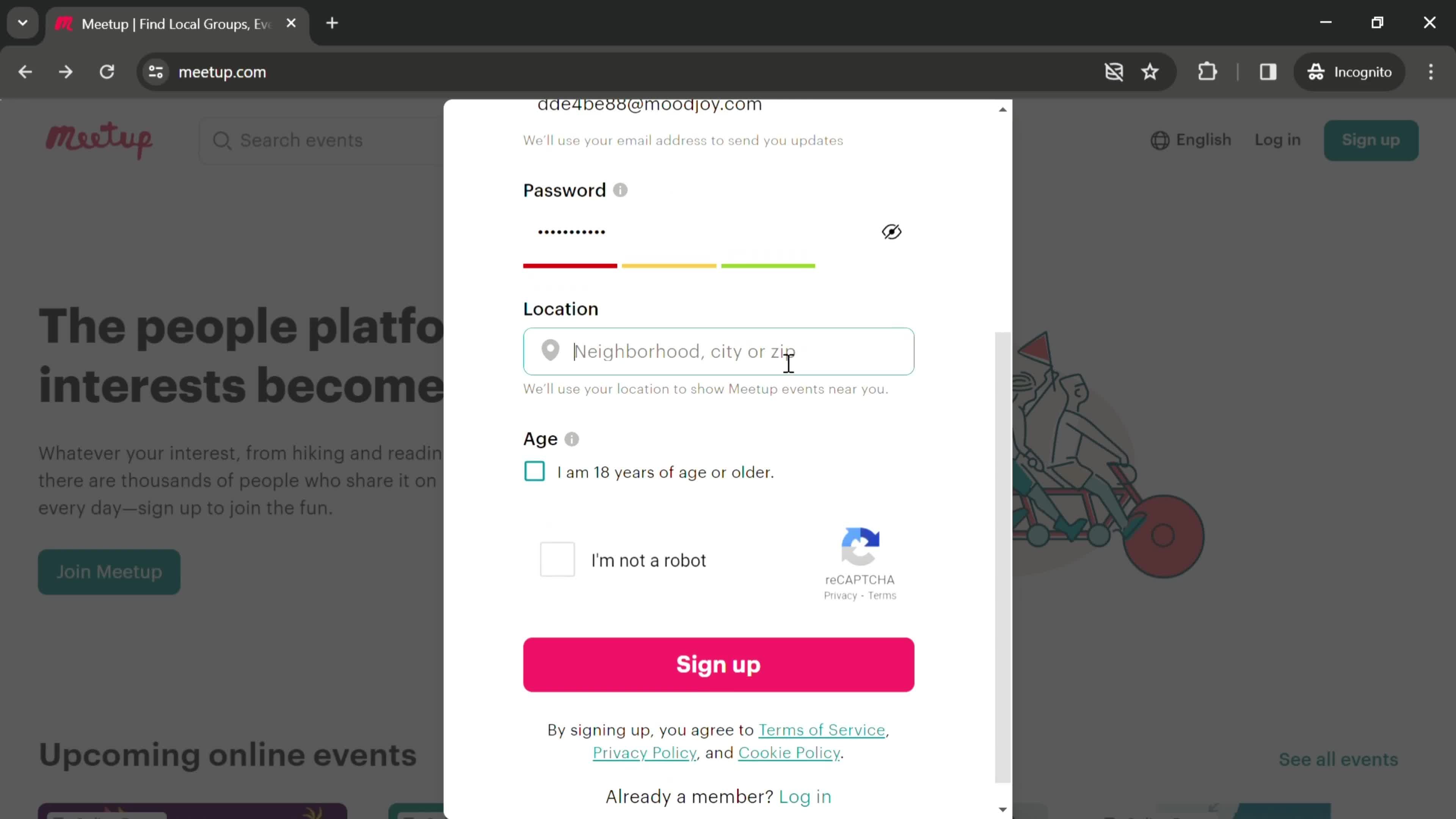 Onboarding screenshot