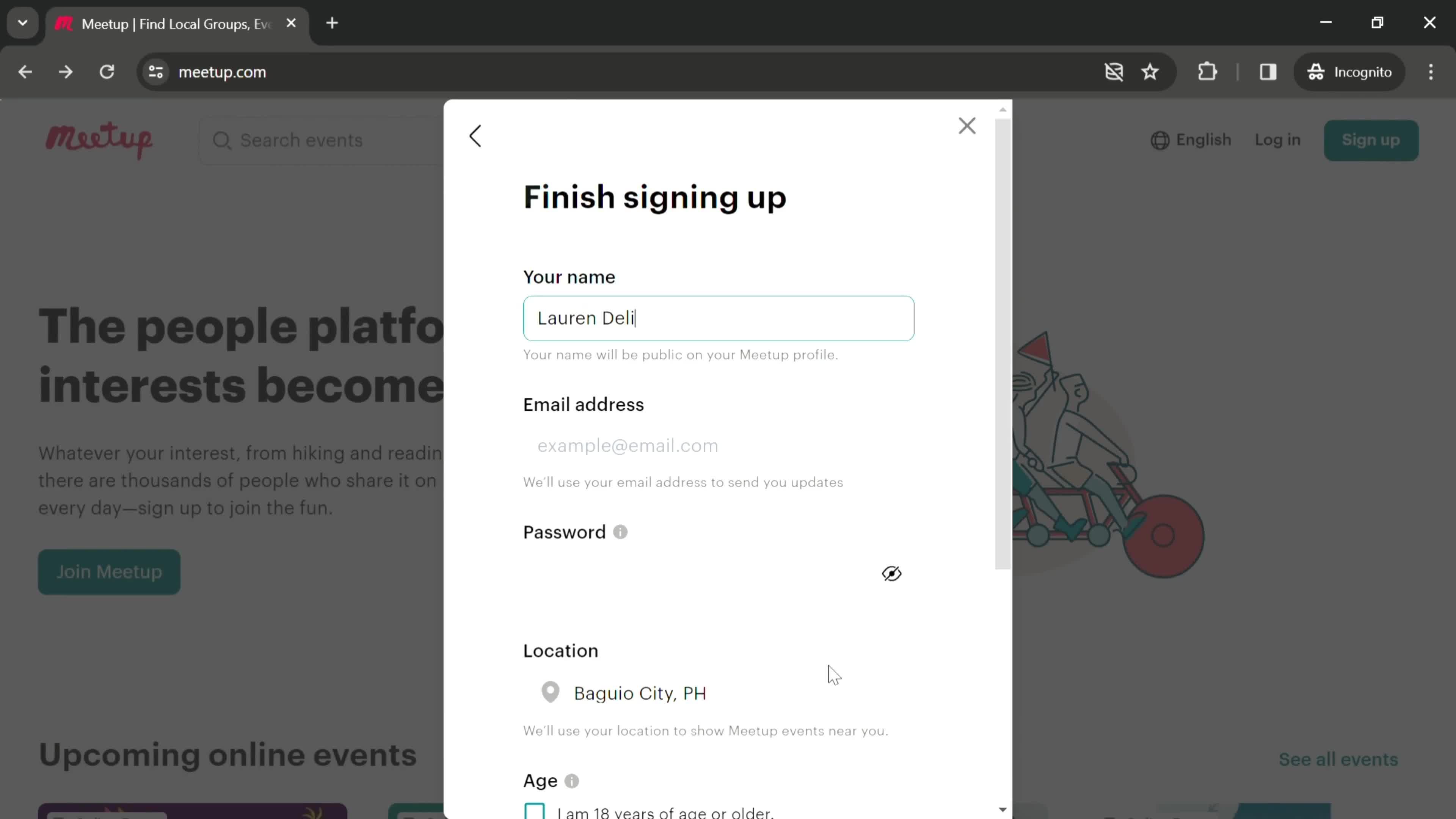 Onboarding screenshot