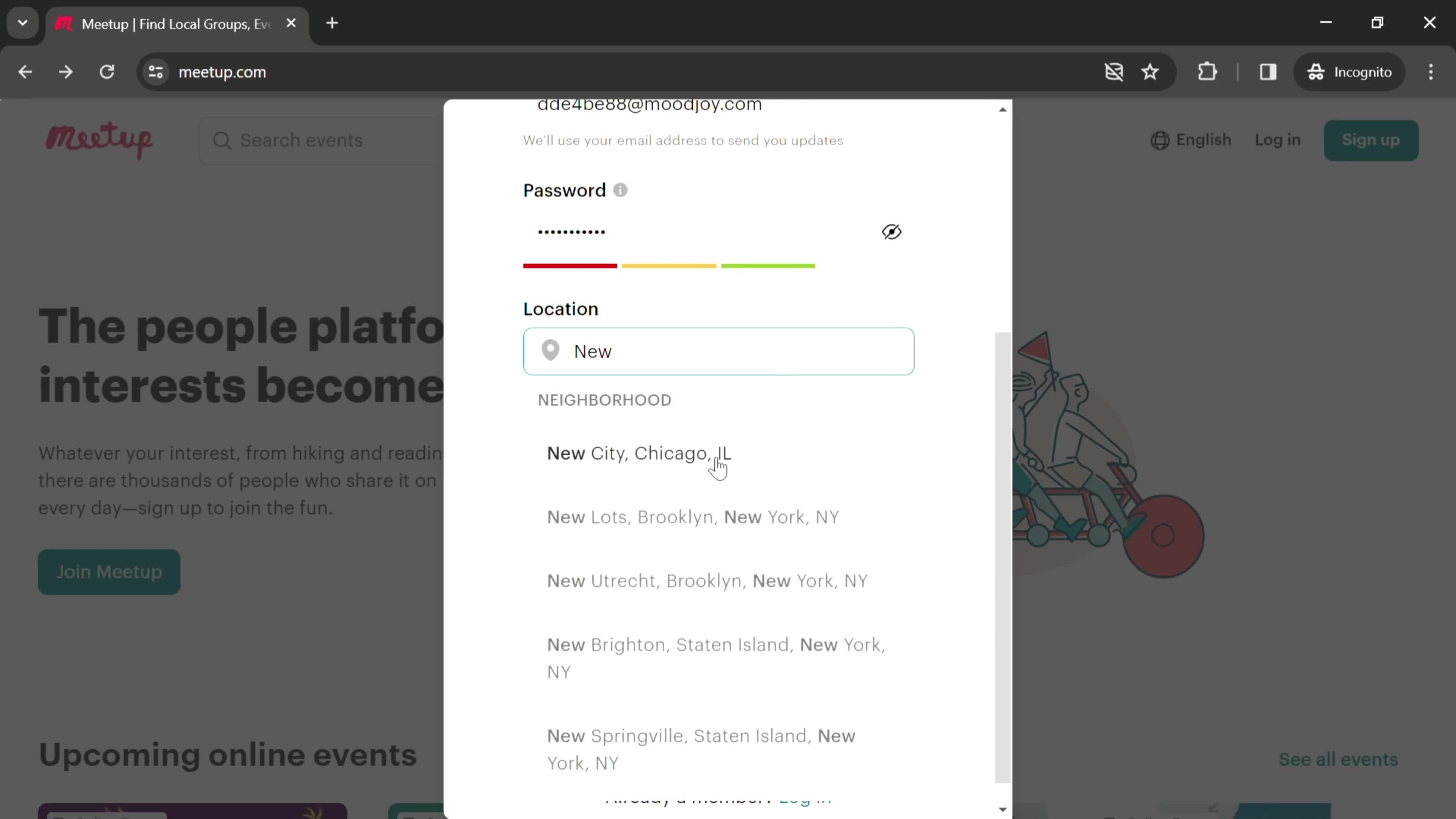 Onboarding screenshot