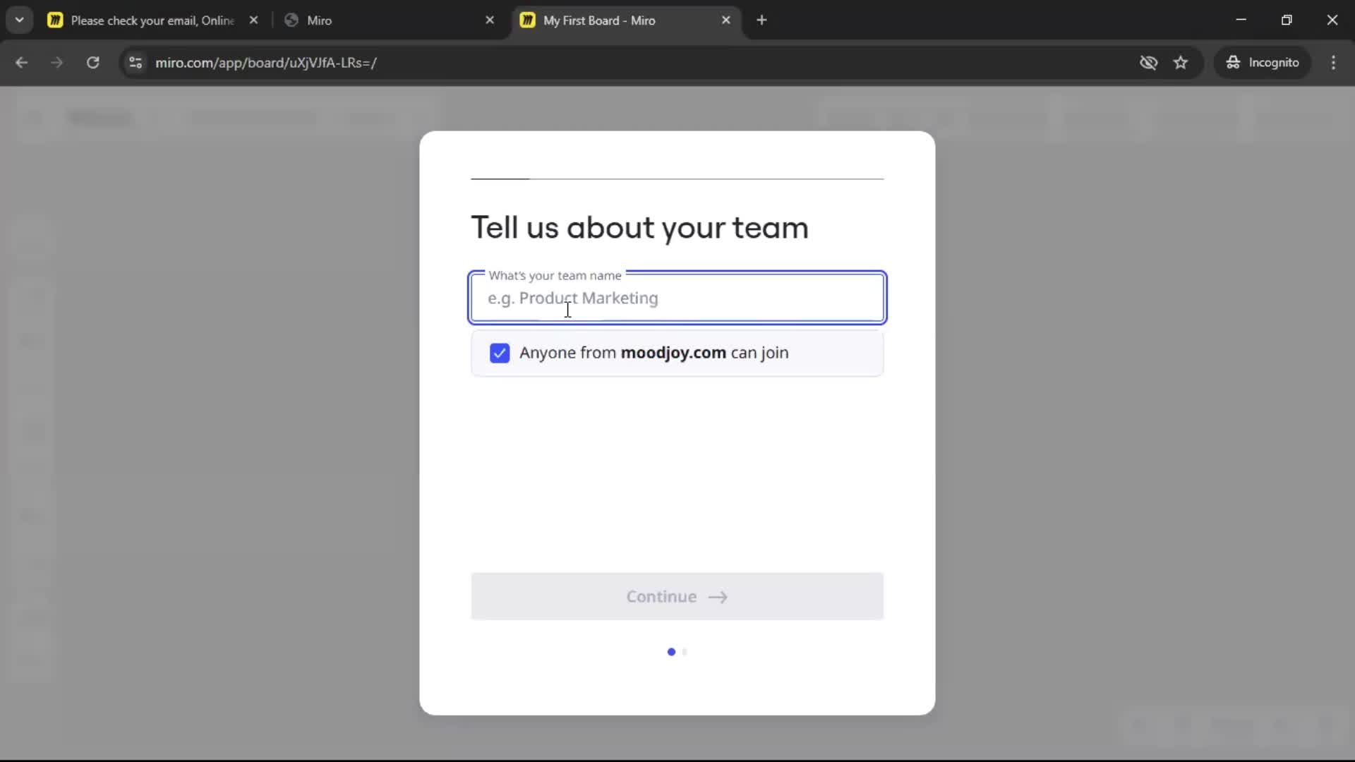 Onboarding screenshot