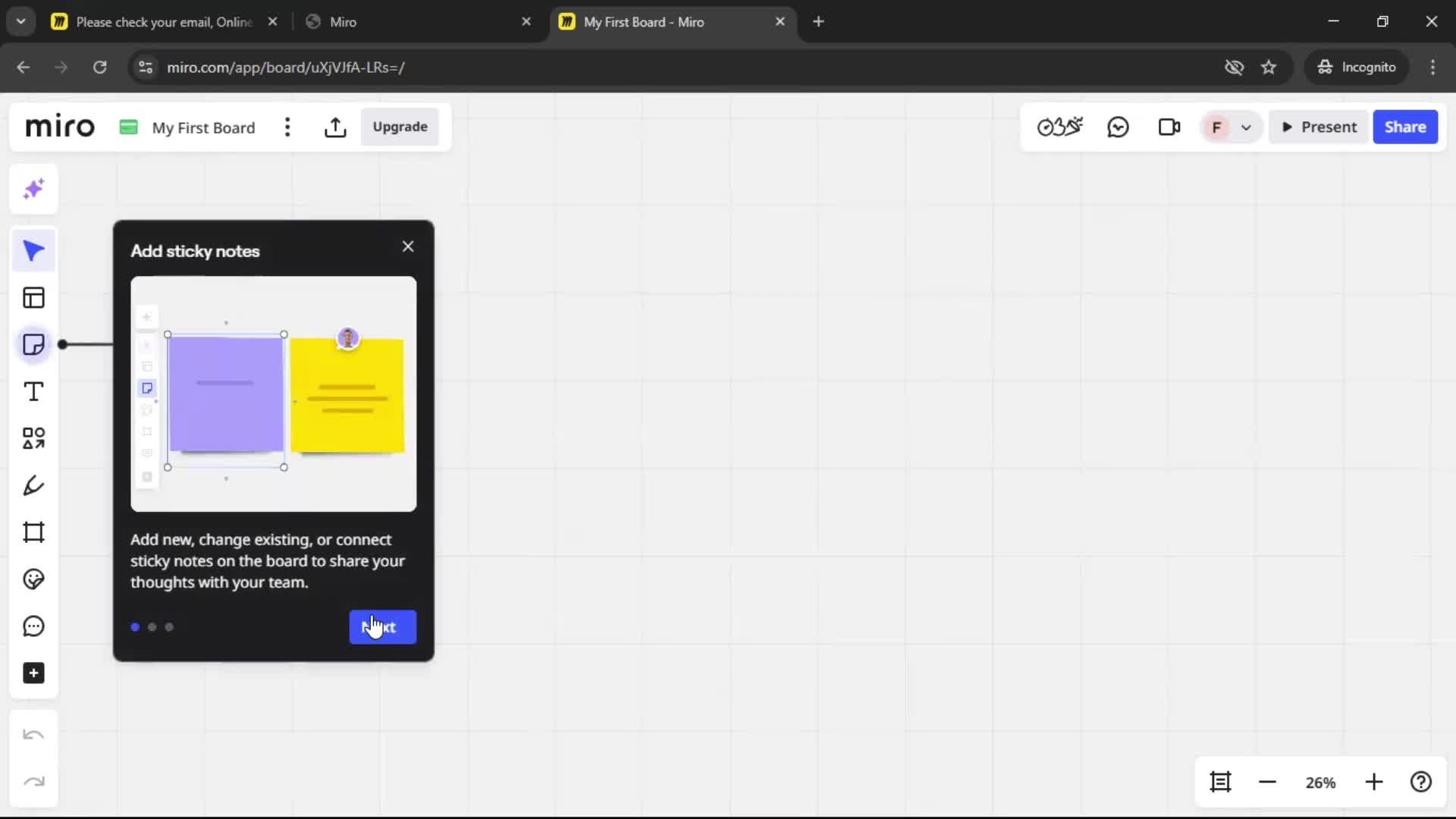 Onboarding screenshot