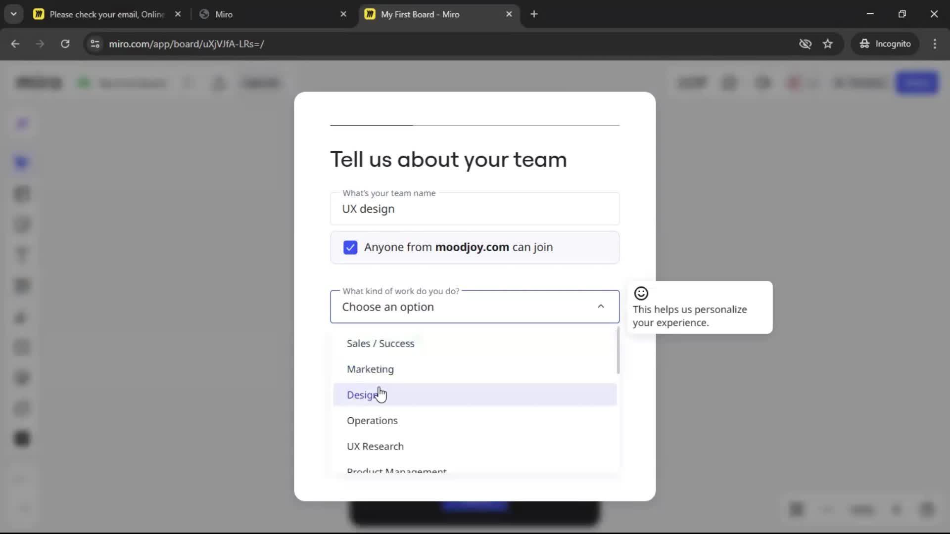 Onboarding screenshot