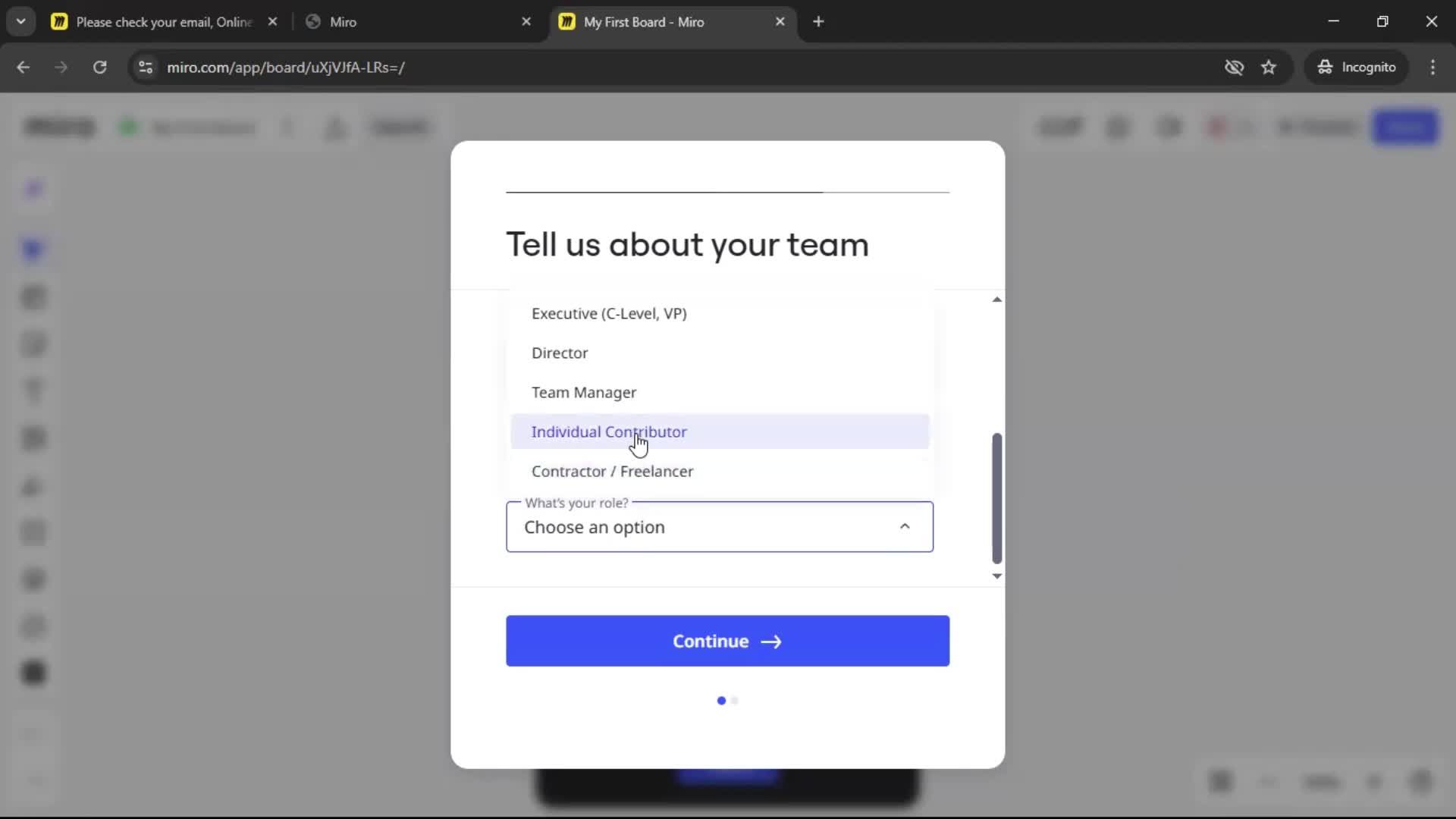 Onboarding screenshot