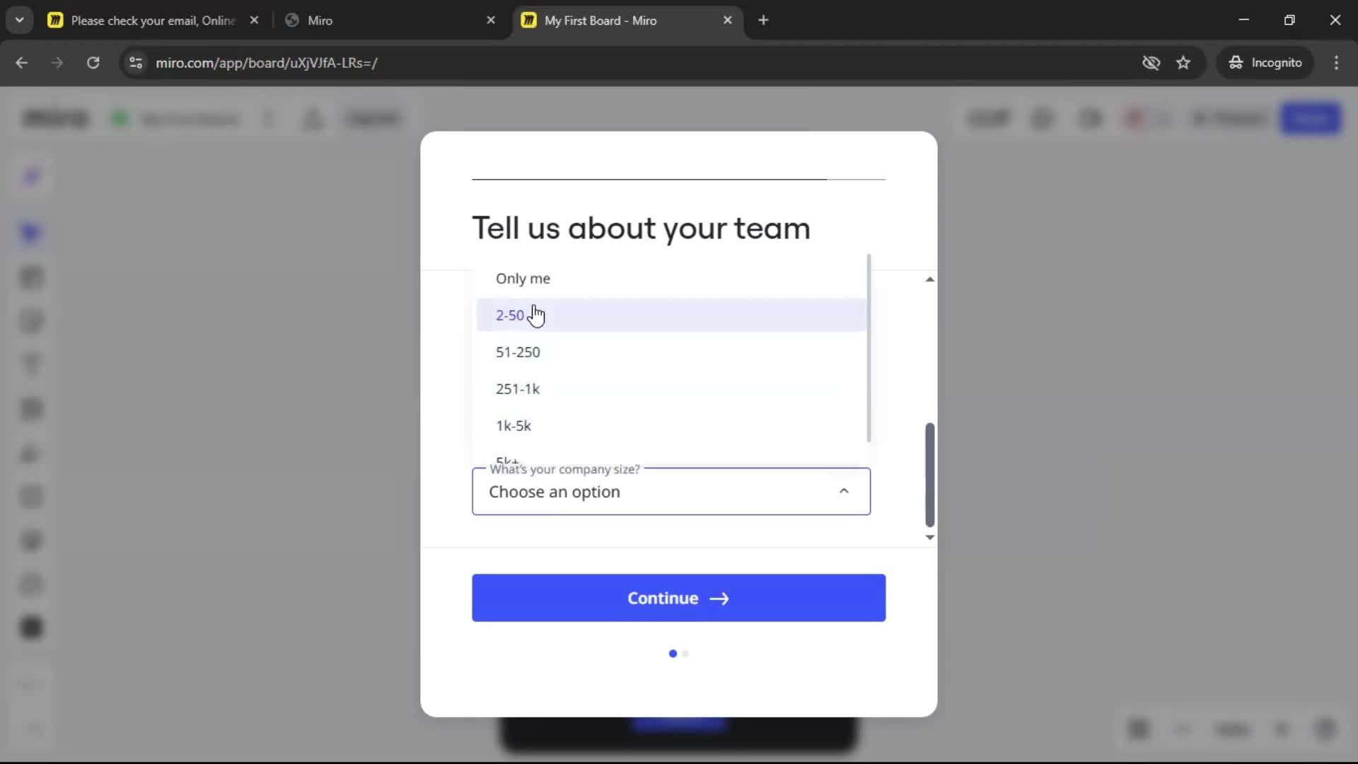 Onboarding screenshot