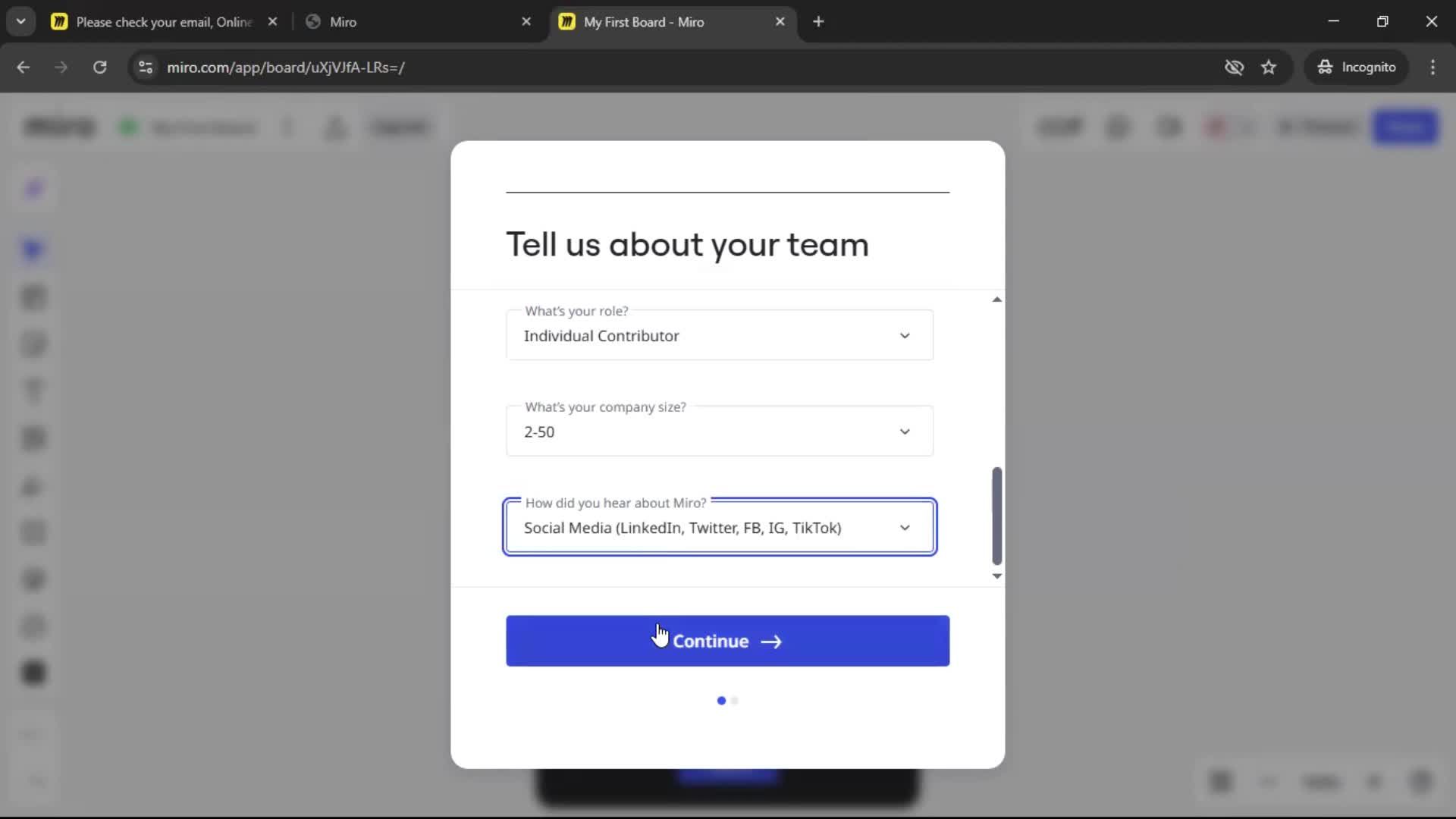 Onboarding screenshot