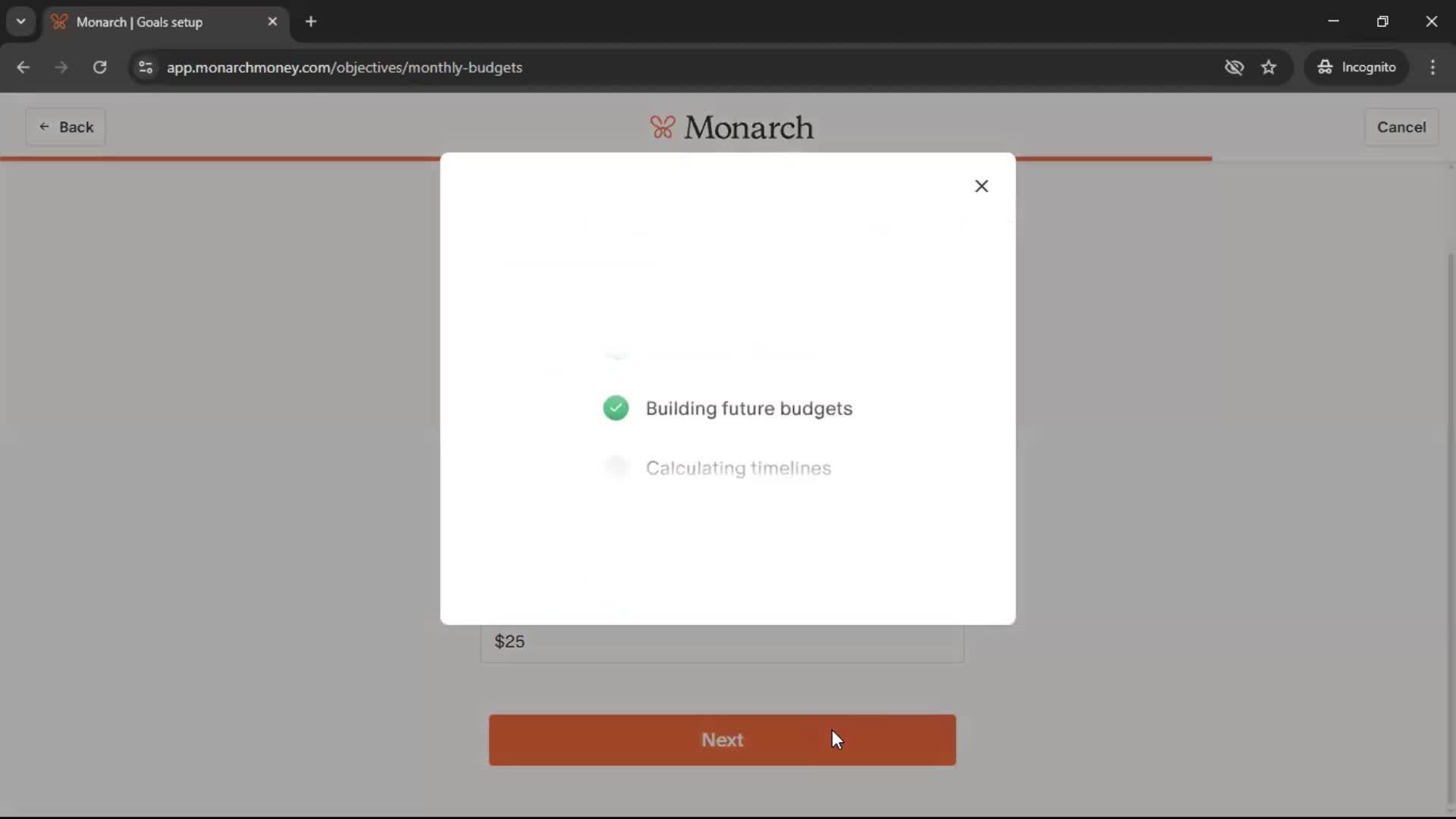 Onboarding screenshot