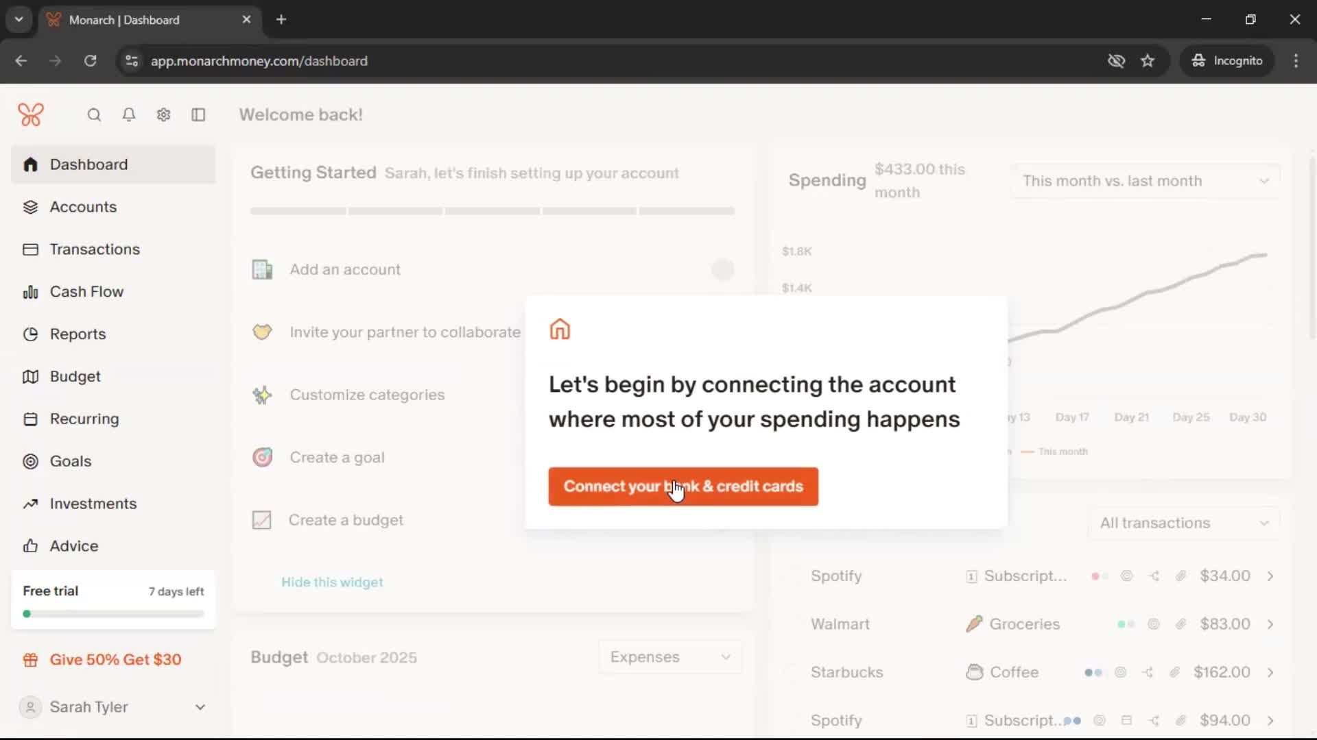 Onboarding screenshot