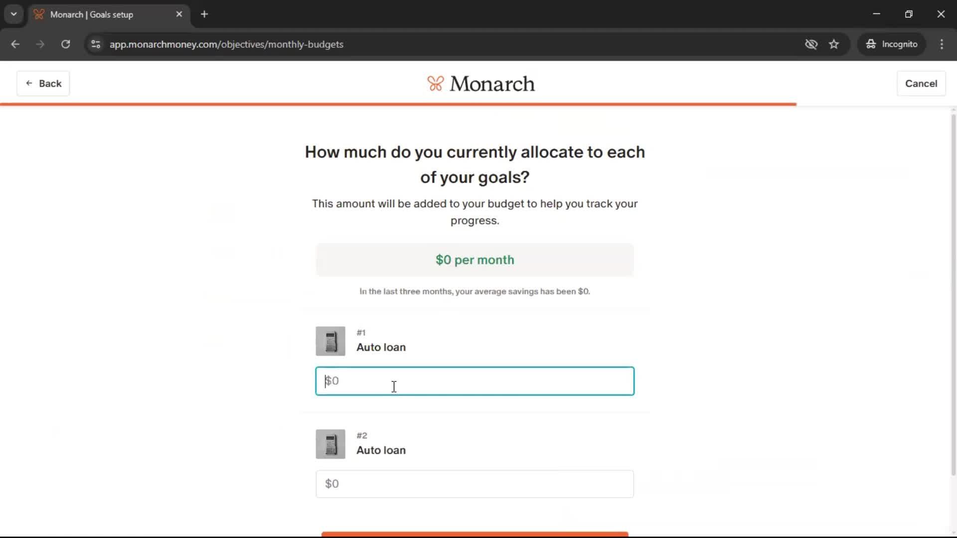 Onboarding screenshot