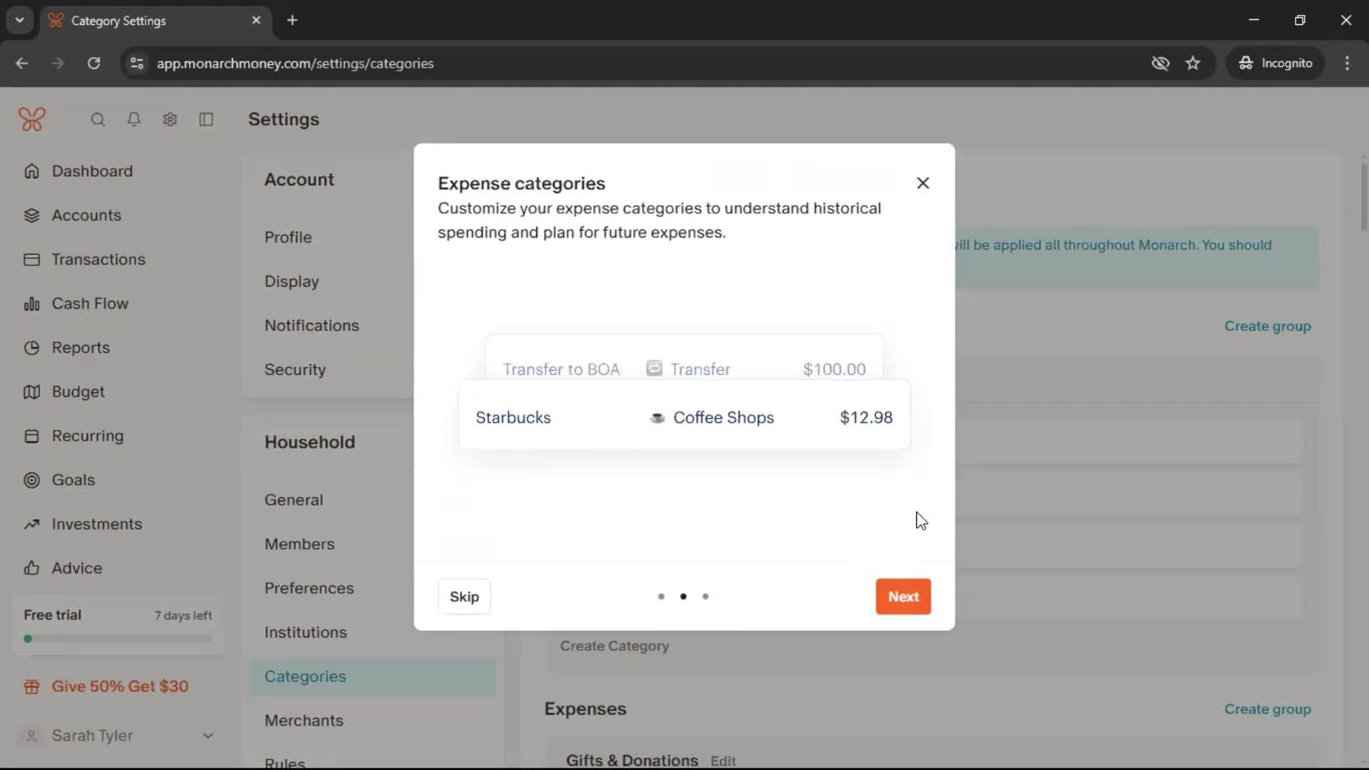 Onboarding screenshot