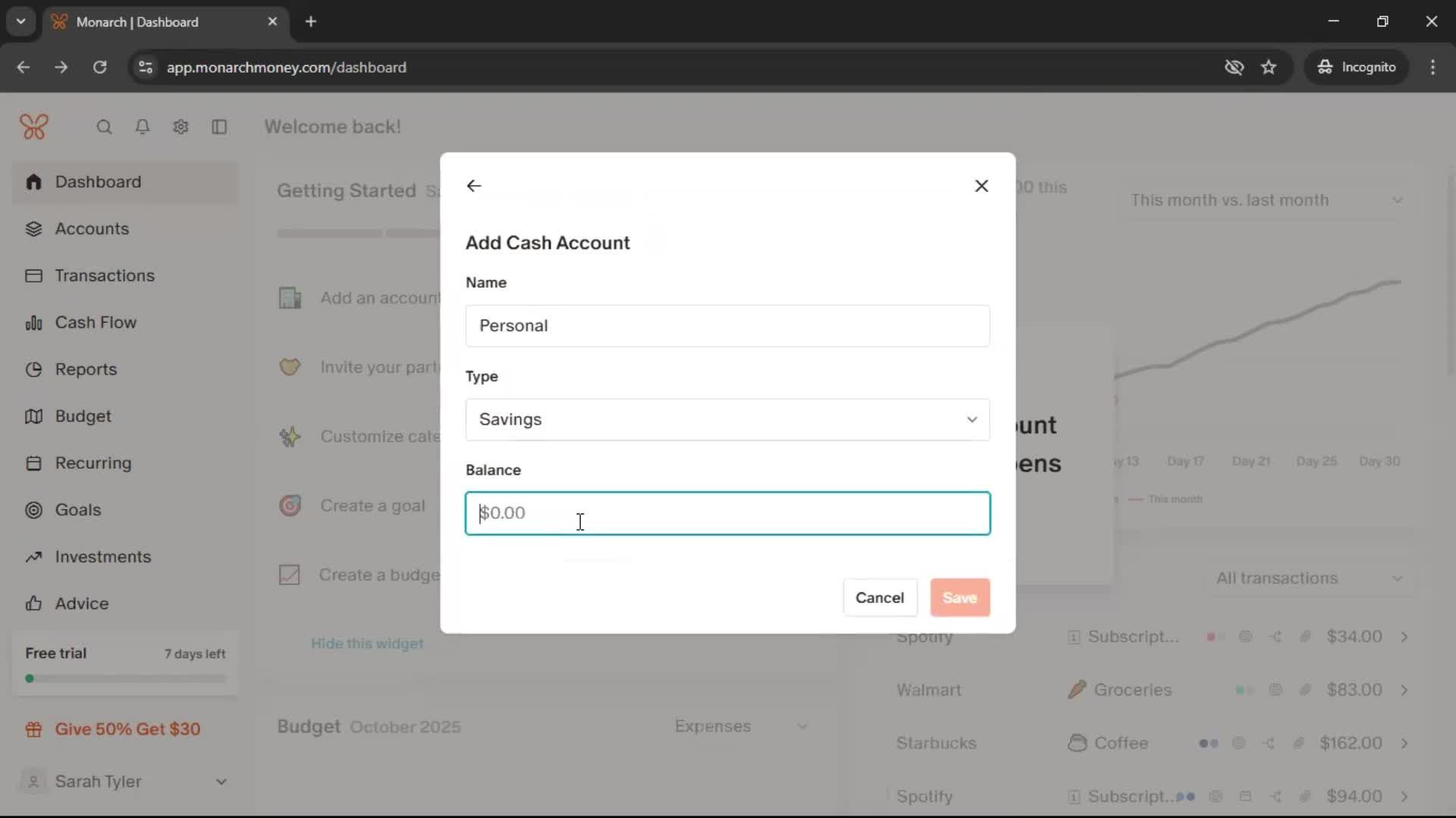 Onboarding screenshot