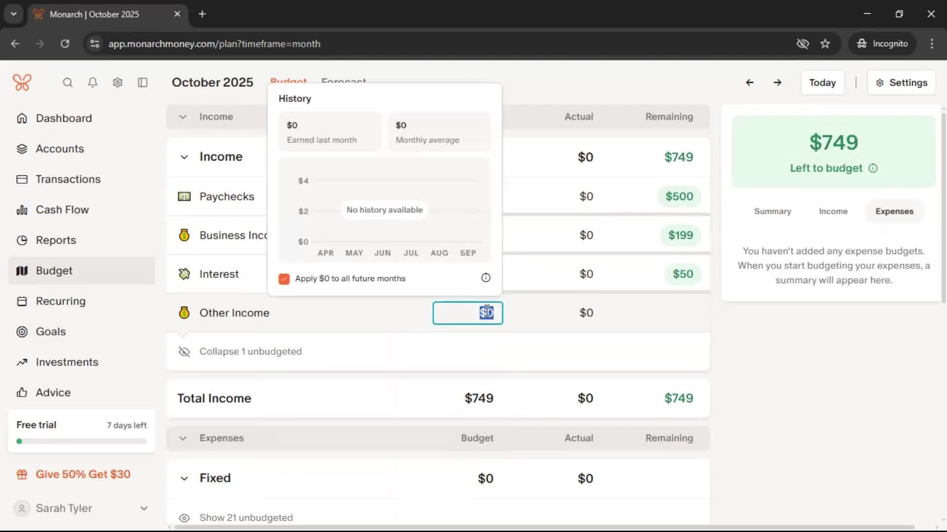 Onboarding screenshot