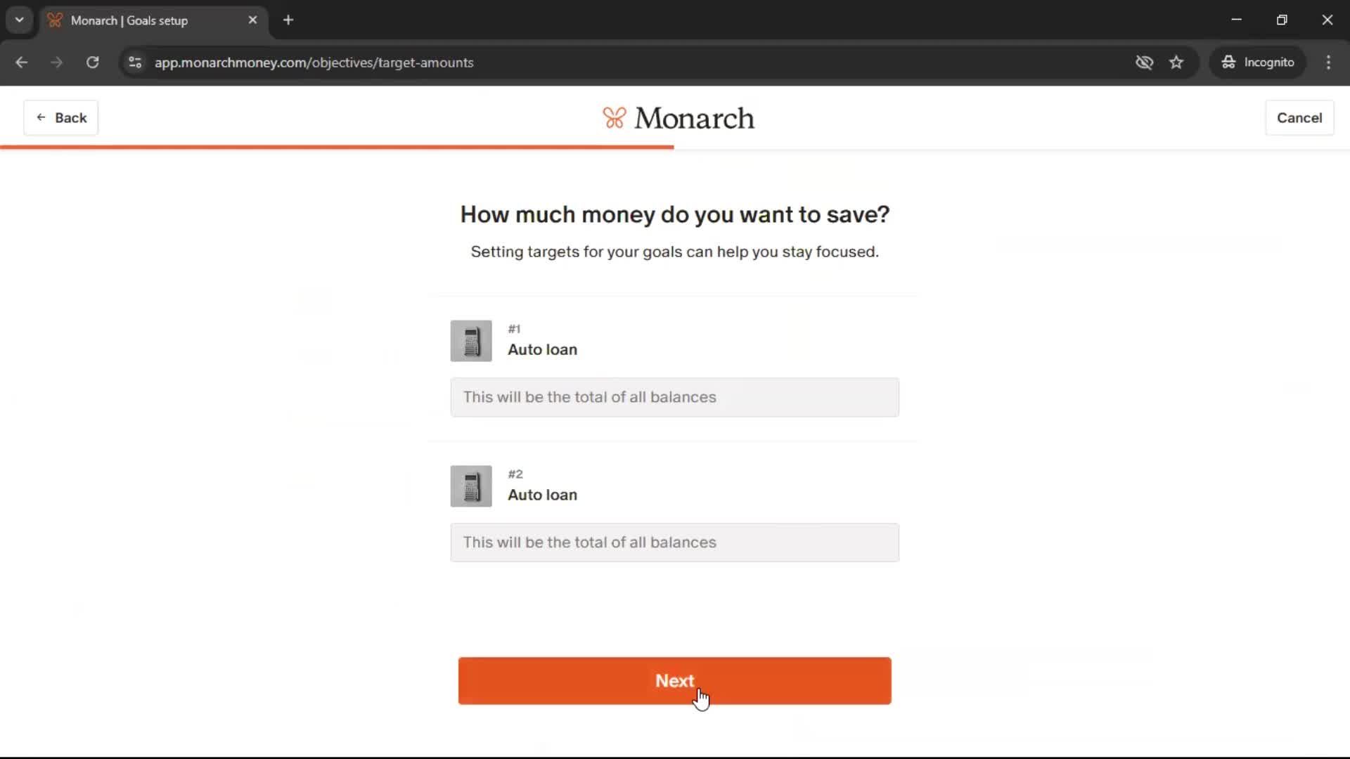Onboarding screenshot